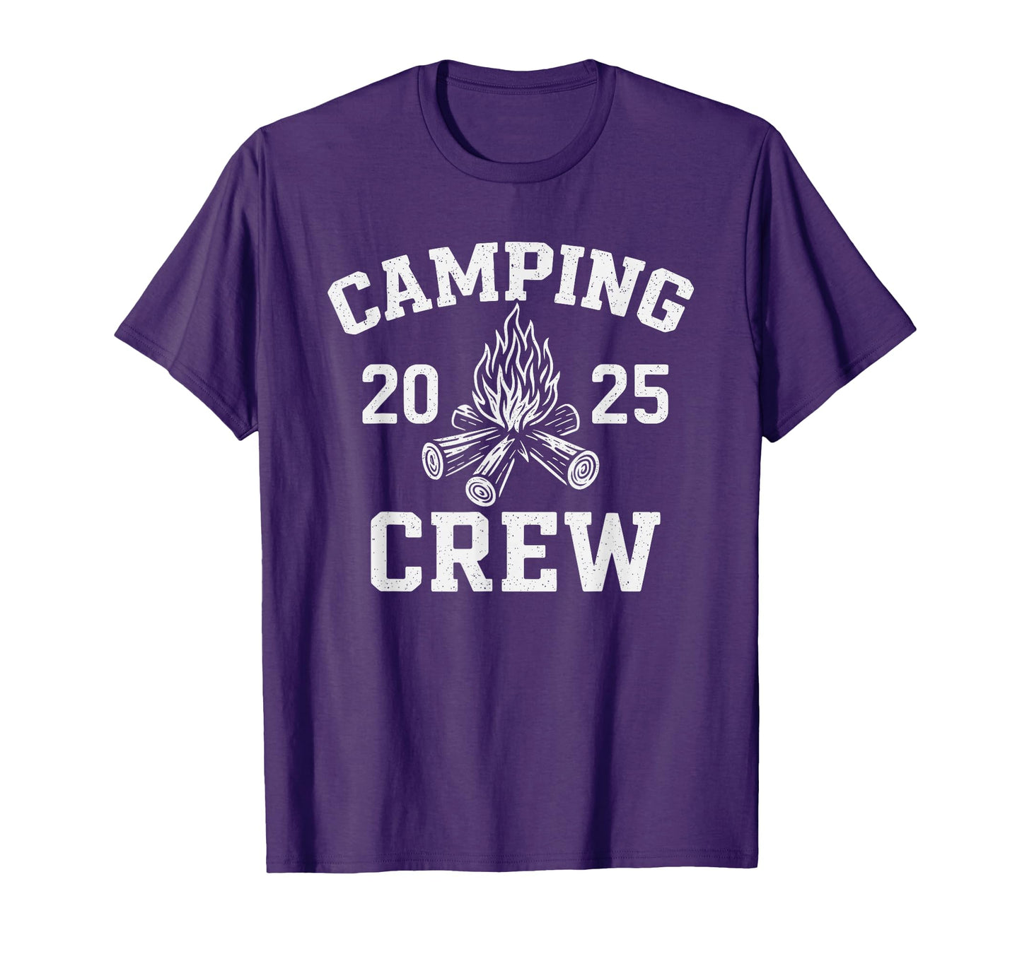 Retro Family Matching Camping Crew 2025 T-Shirt