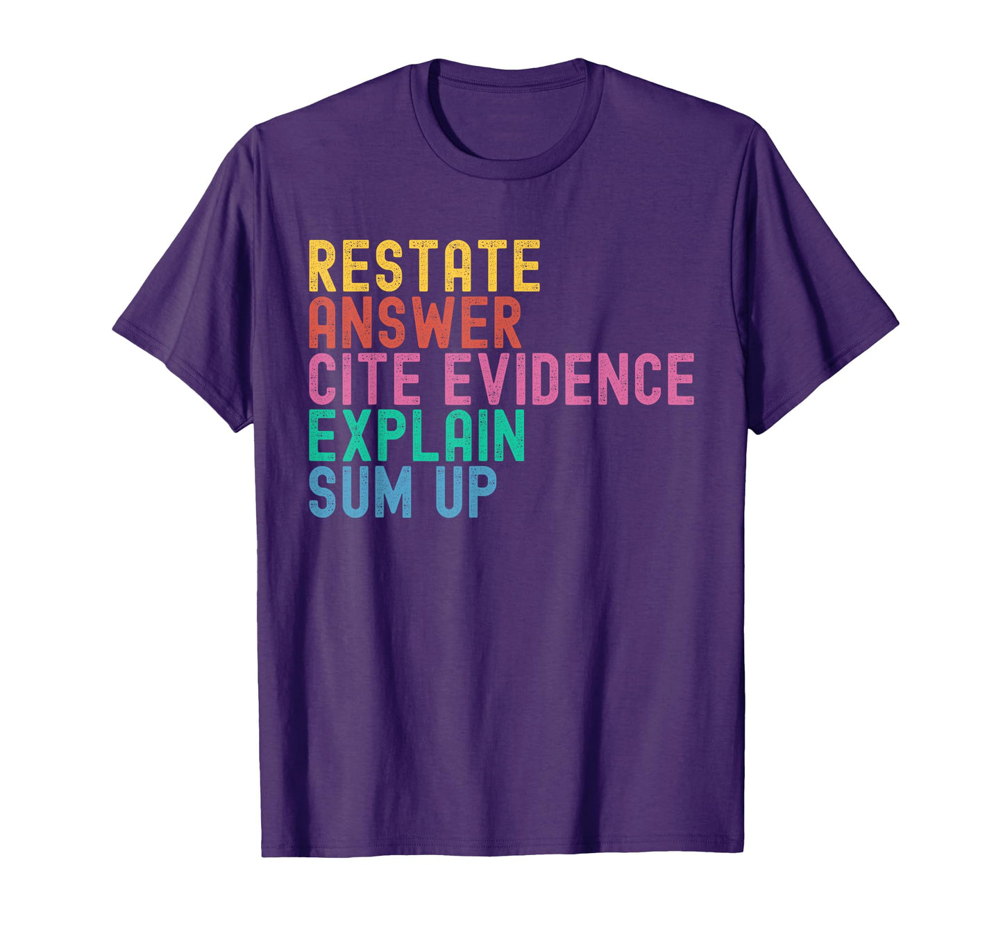 Races Writing Strategy Funny Text Evidence English Teacher T-Shirt