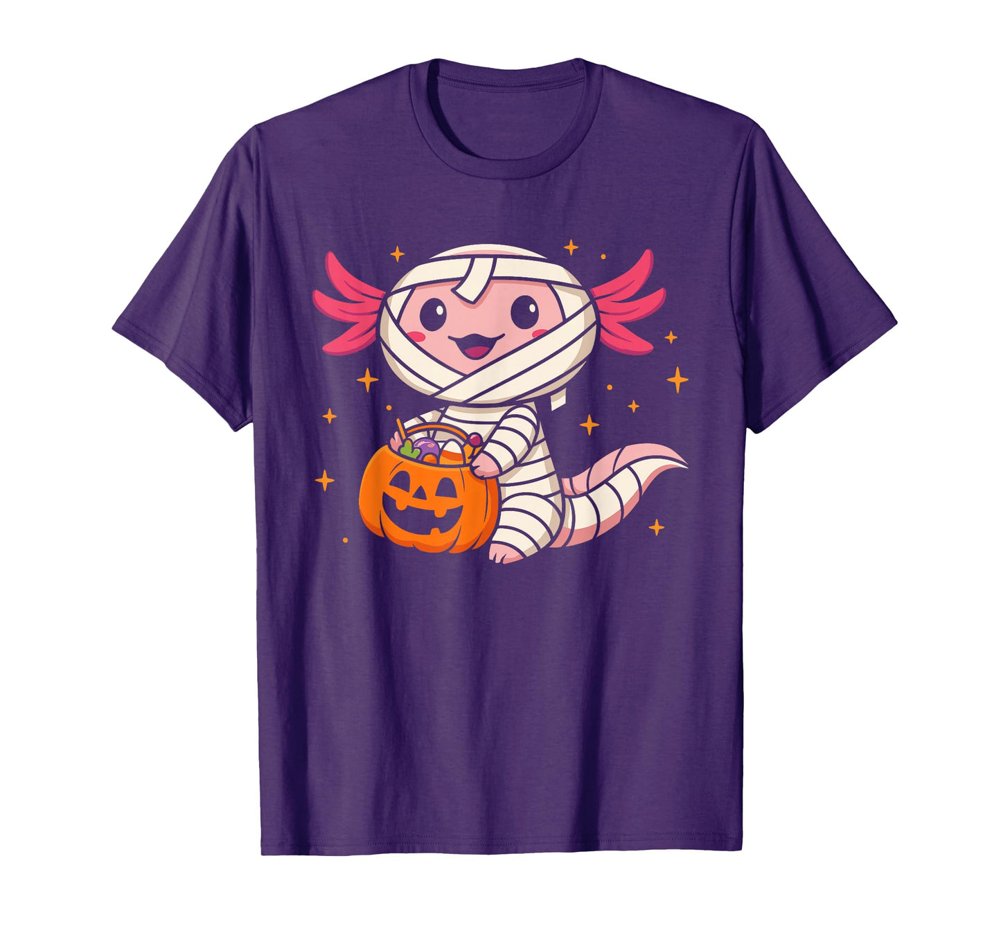 Cute Halloween Axolotl Spooky Animal Halloween Costume T-Shirt
