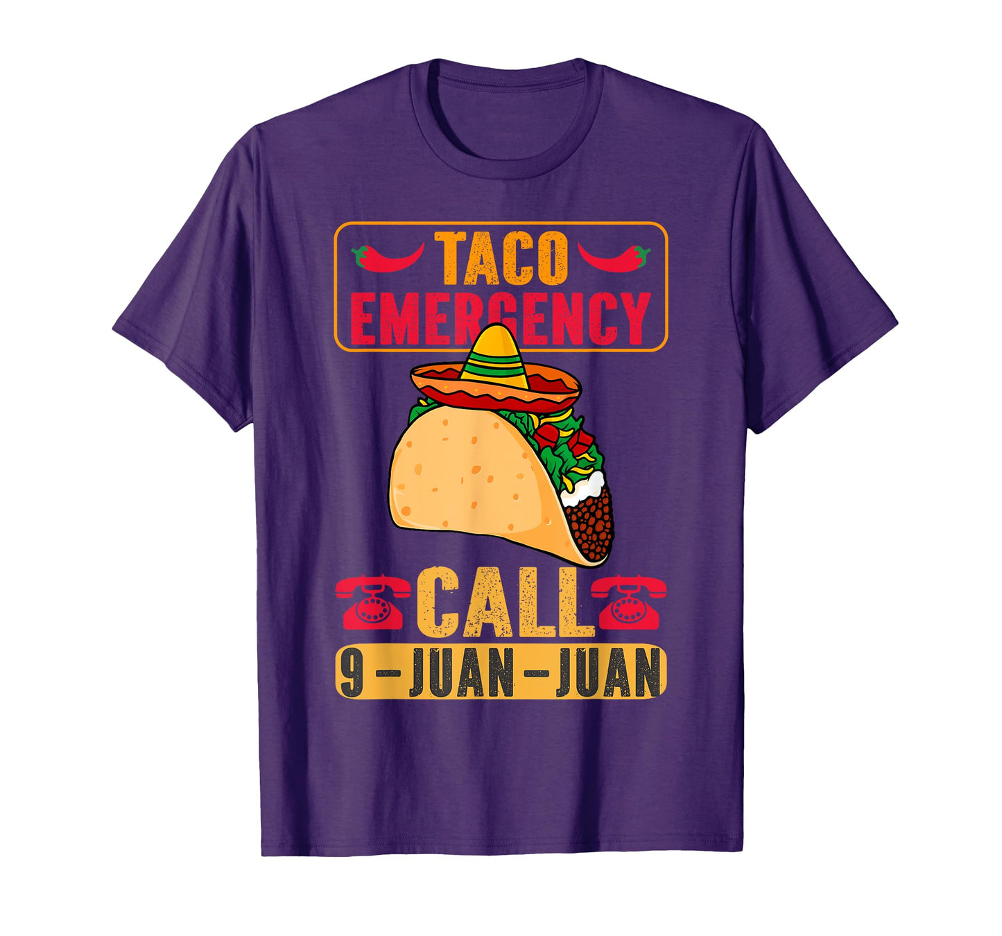 Funny Taco Emergency Cinco de Mayo Men Women Fiesta Mexican T-Shirt