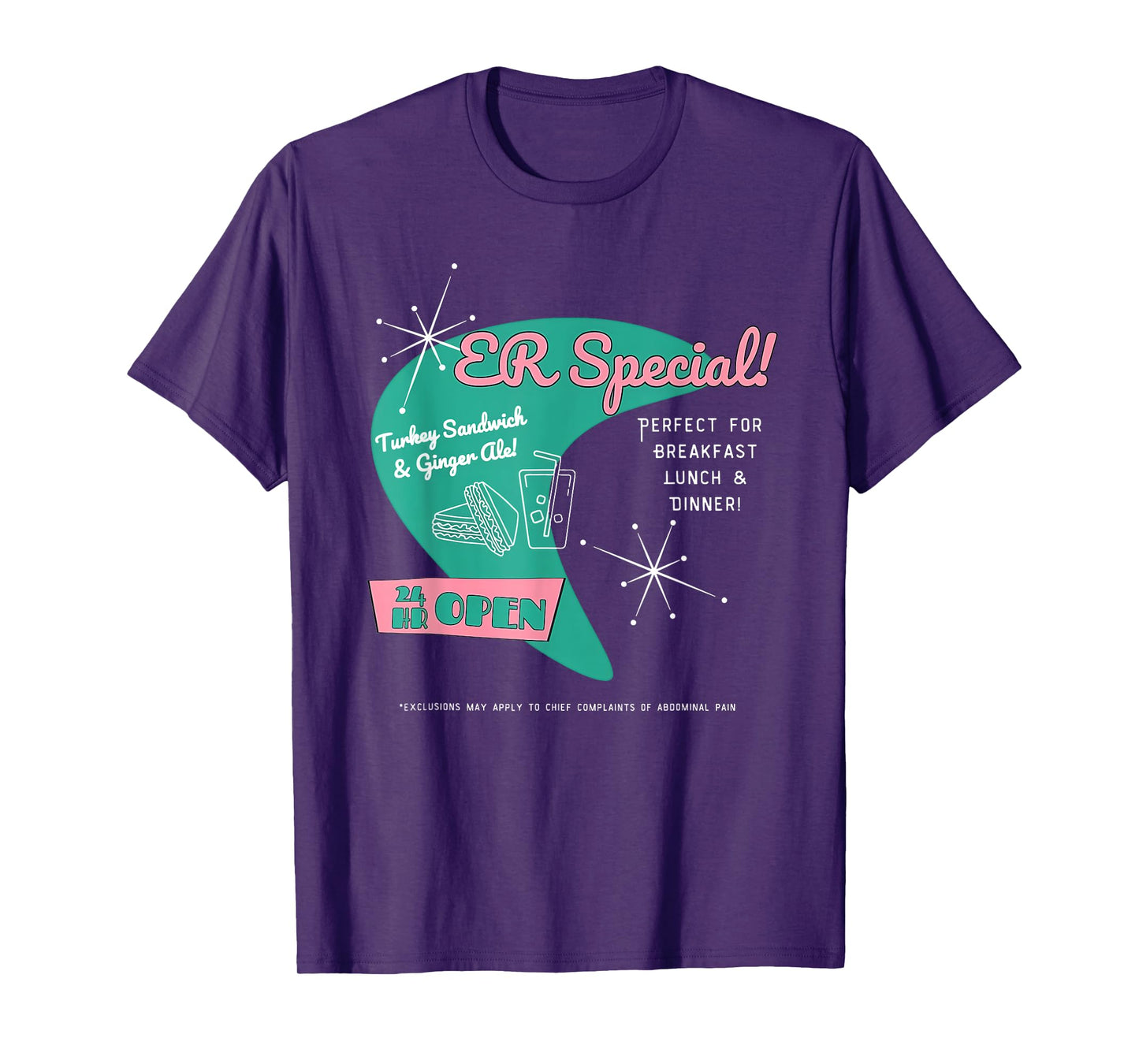 Retro Emergency Room Parody Medical Joke ER Physicians T-Shirt