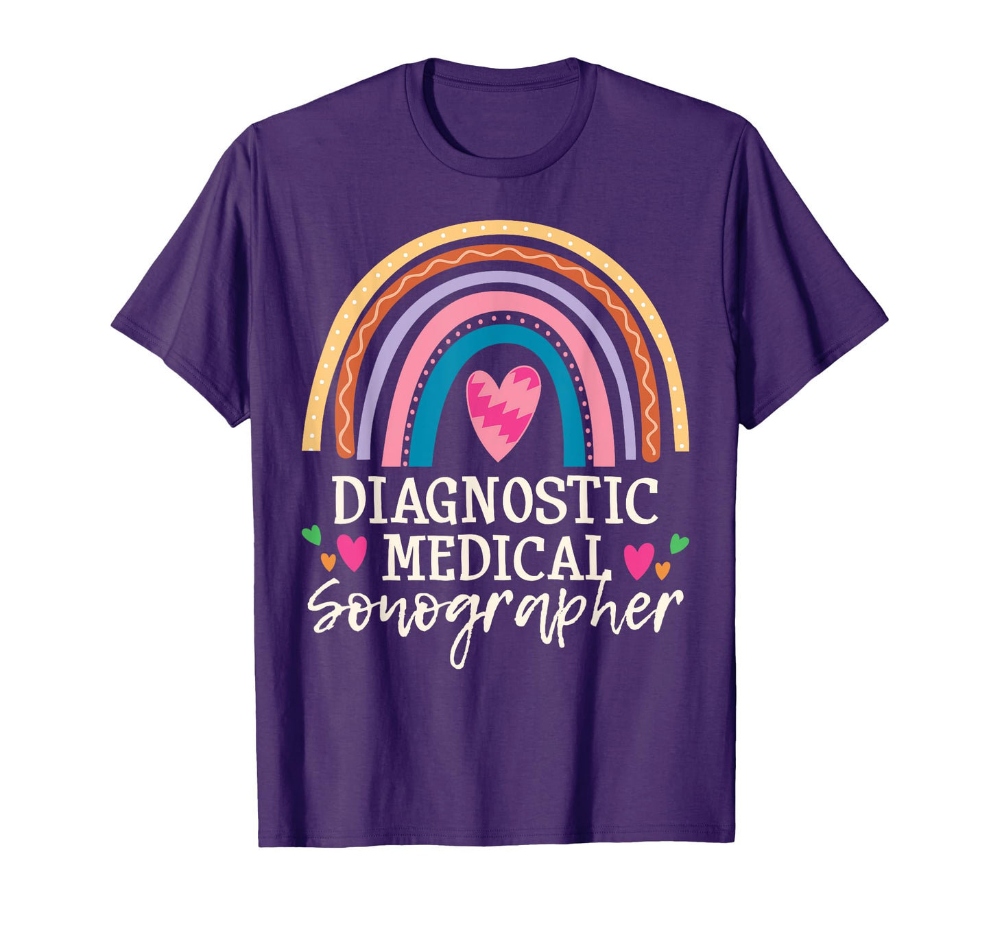 Medical Sonographer Rainbow Sonography Technician T-Shirt
