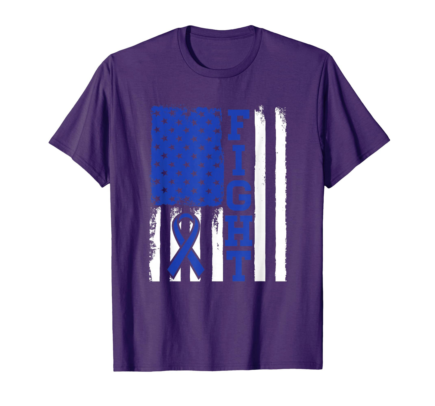 Fight Flag - Colon Cancer Shirt For Colon Cancer Fighter T-Shirt
