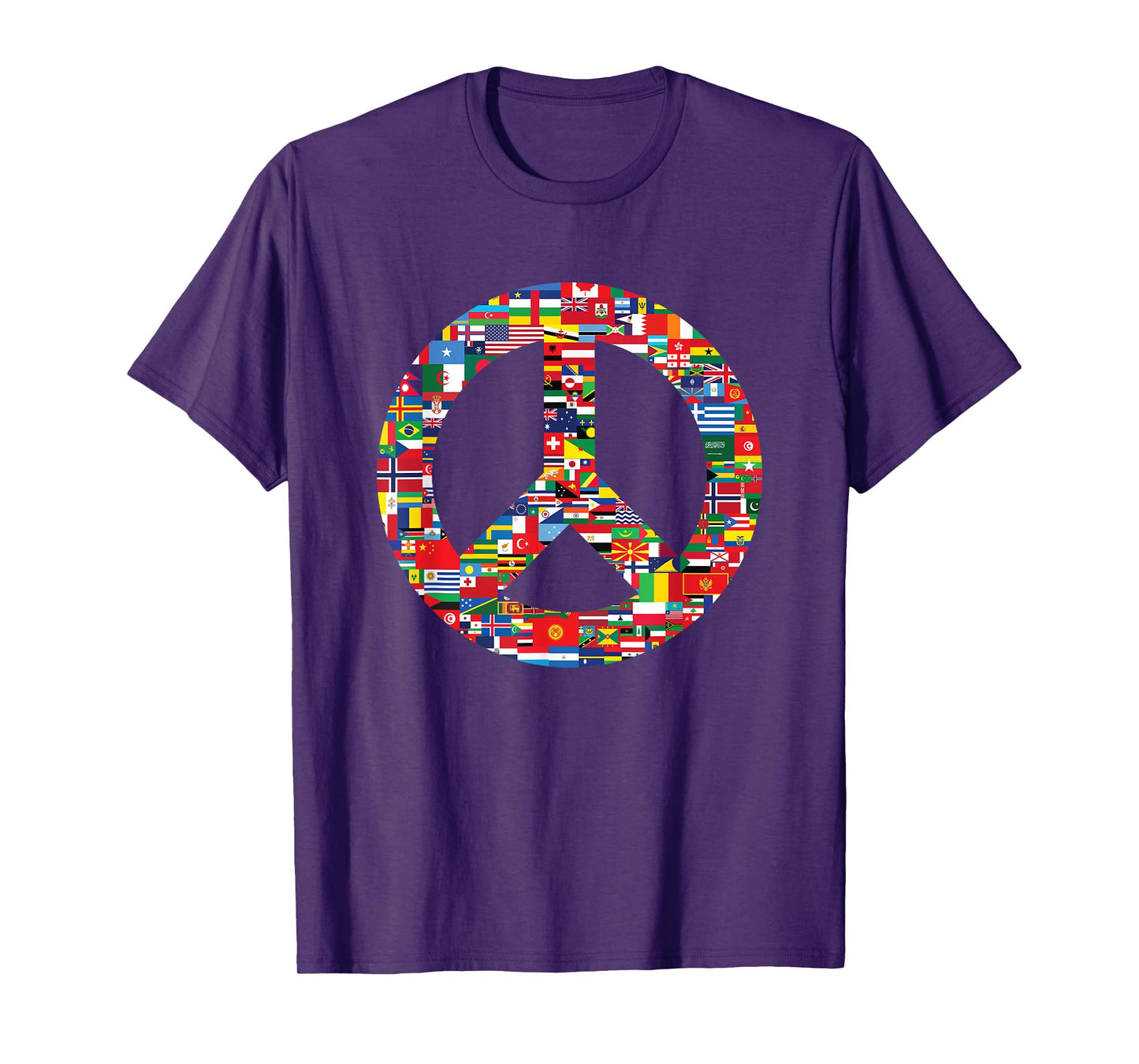 Peace Flags, Countries of the World - Peace Unity Day T-Shirt