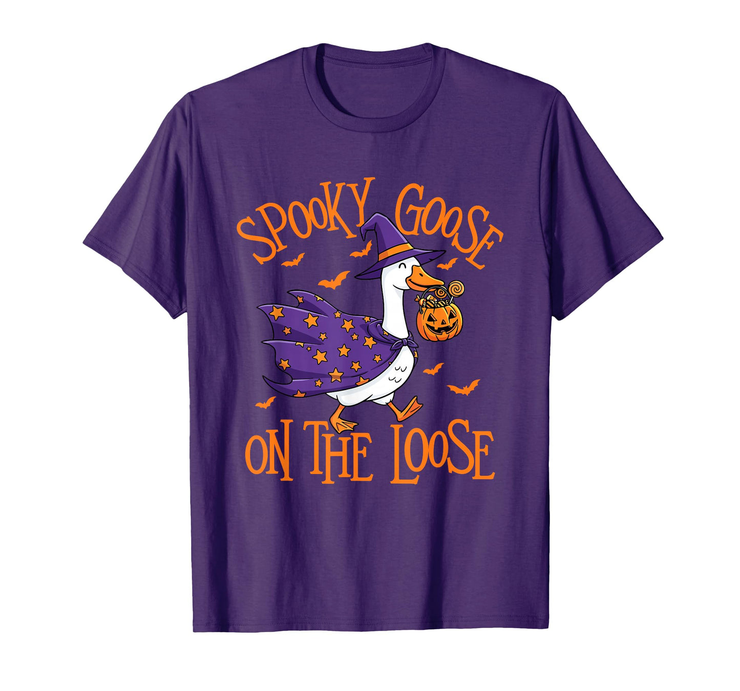 Spooky Goose On The Loose - Halloween Jack O’Lantern T-Shirt
