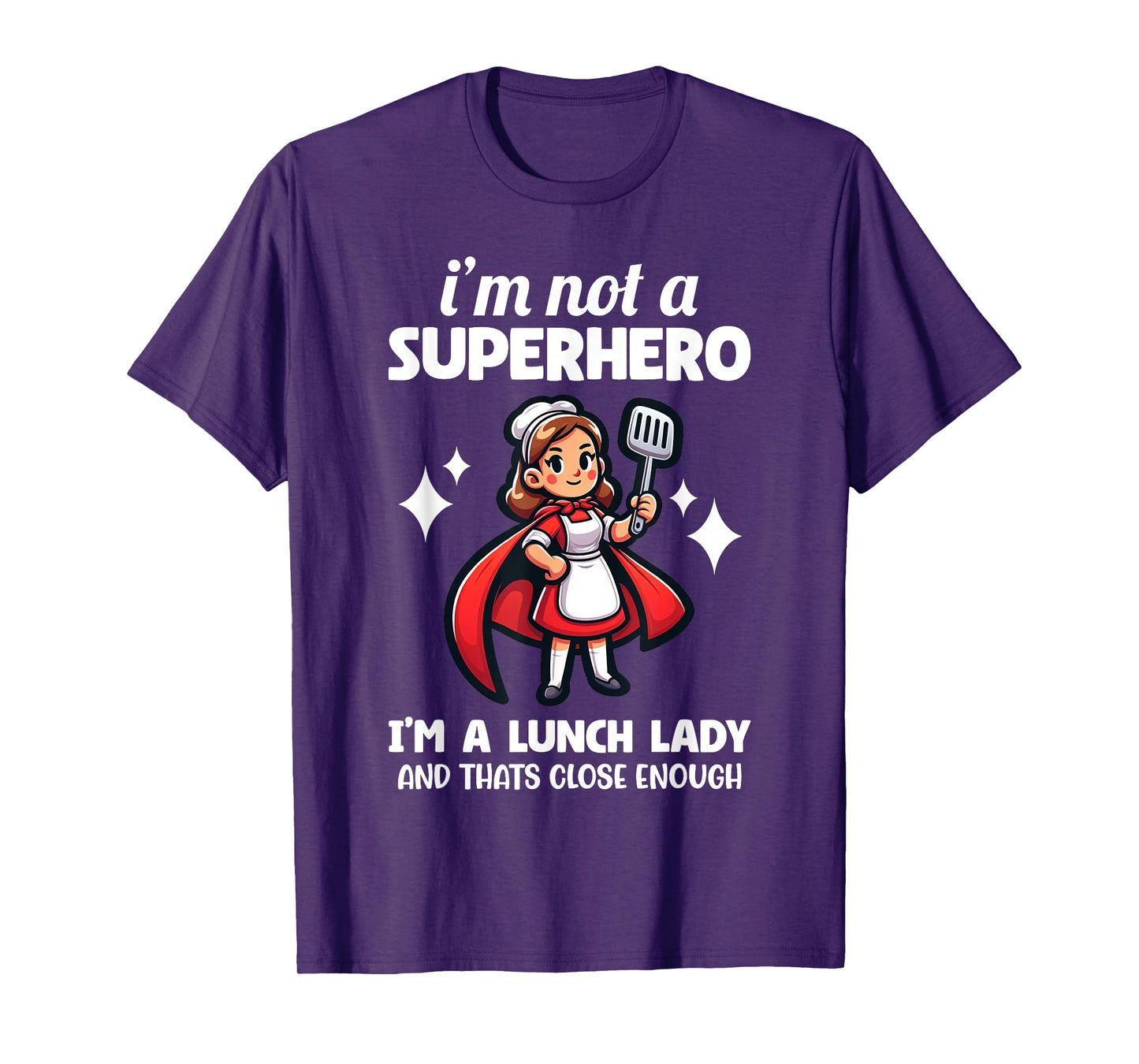 Funny Lunch Lady School Aide Appreciation Graphic T-Shirt