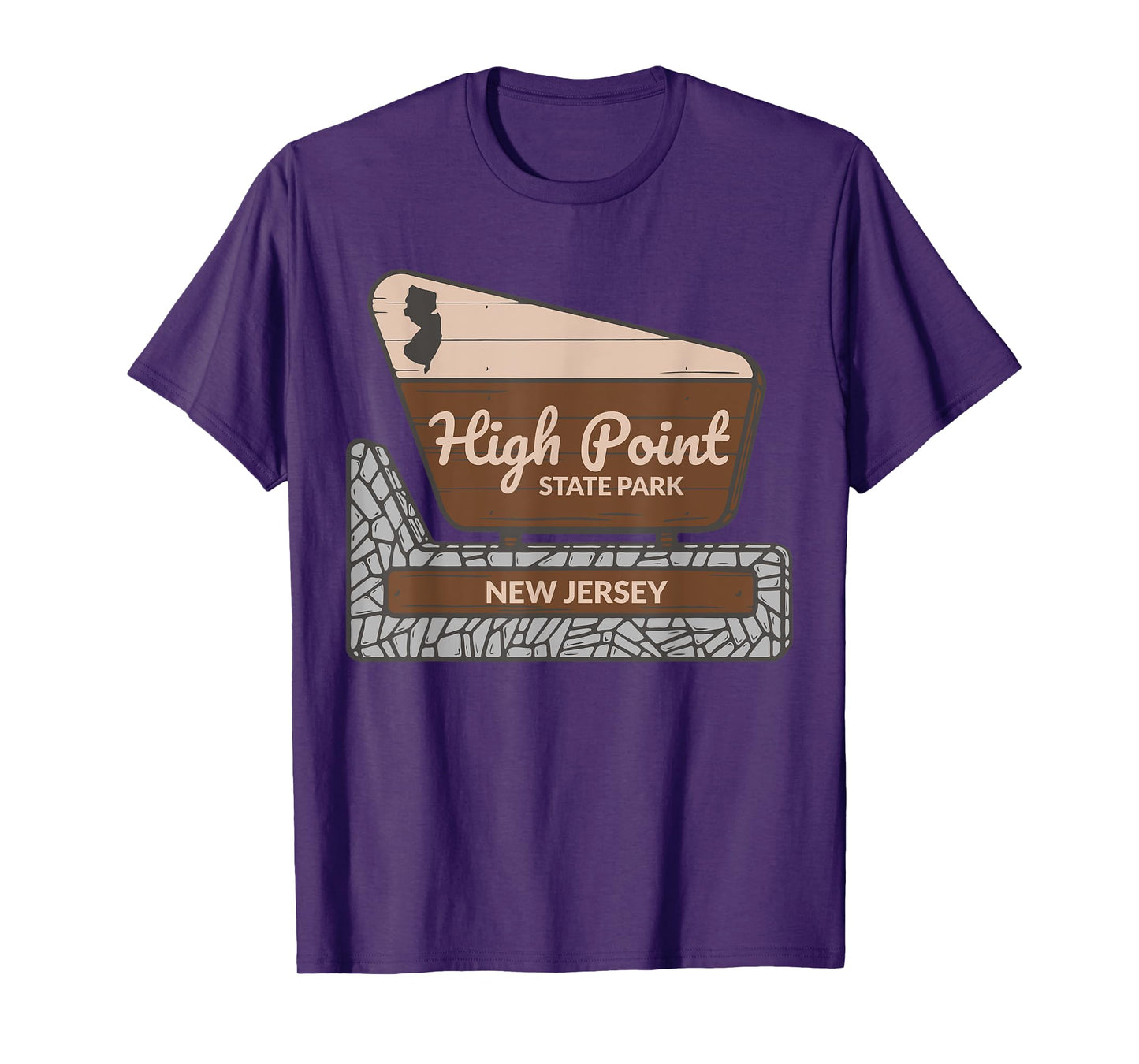 High Point State Park New Jersey Welcome Sign Souvenir T-Shirt