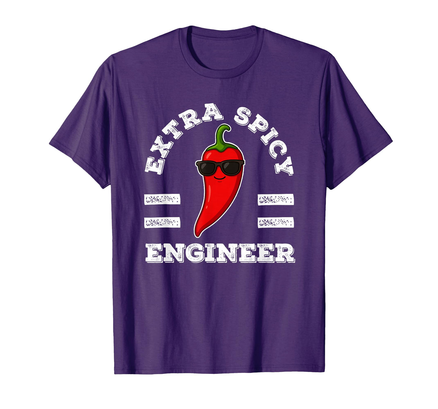 Extra Spicy Engineer Mens Foodie Humor Hot Chili Pepper Pun T-Shirt