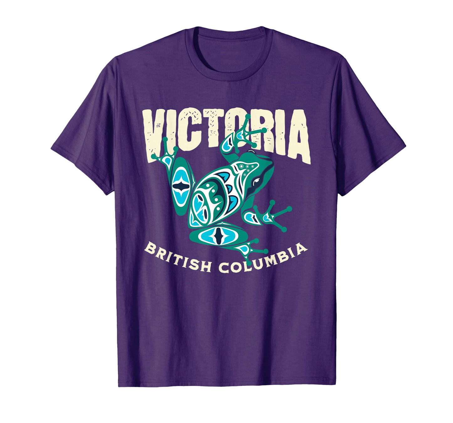 Victoria BC Frog Pacific Northwest Native T-Shirt