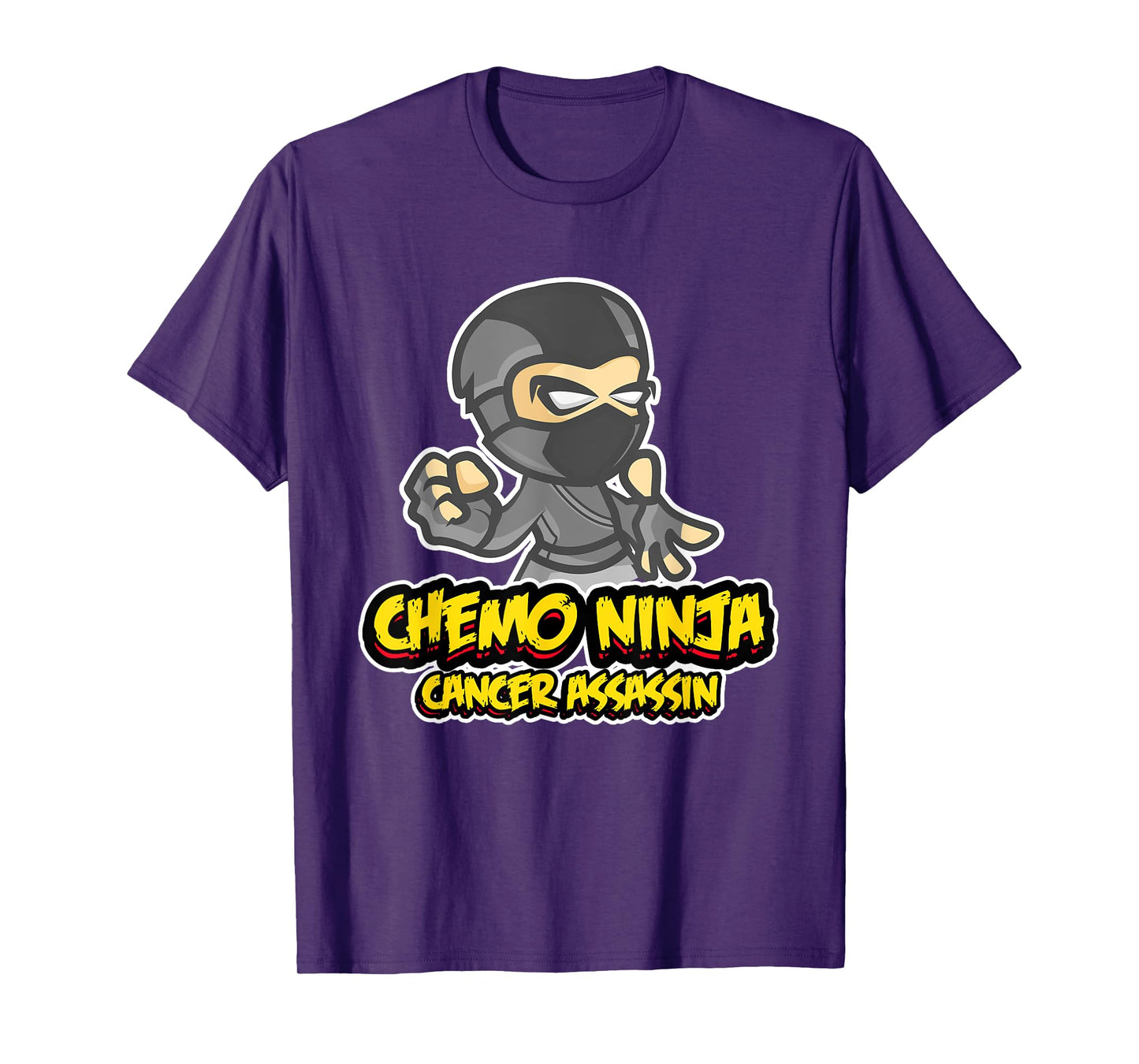 Pediatric Cancer Awareness Childhood Gifts Chemo Ninja T-Shirt