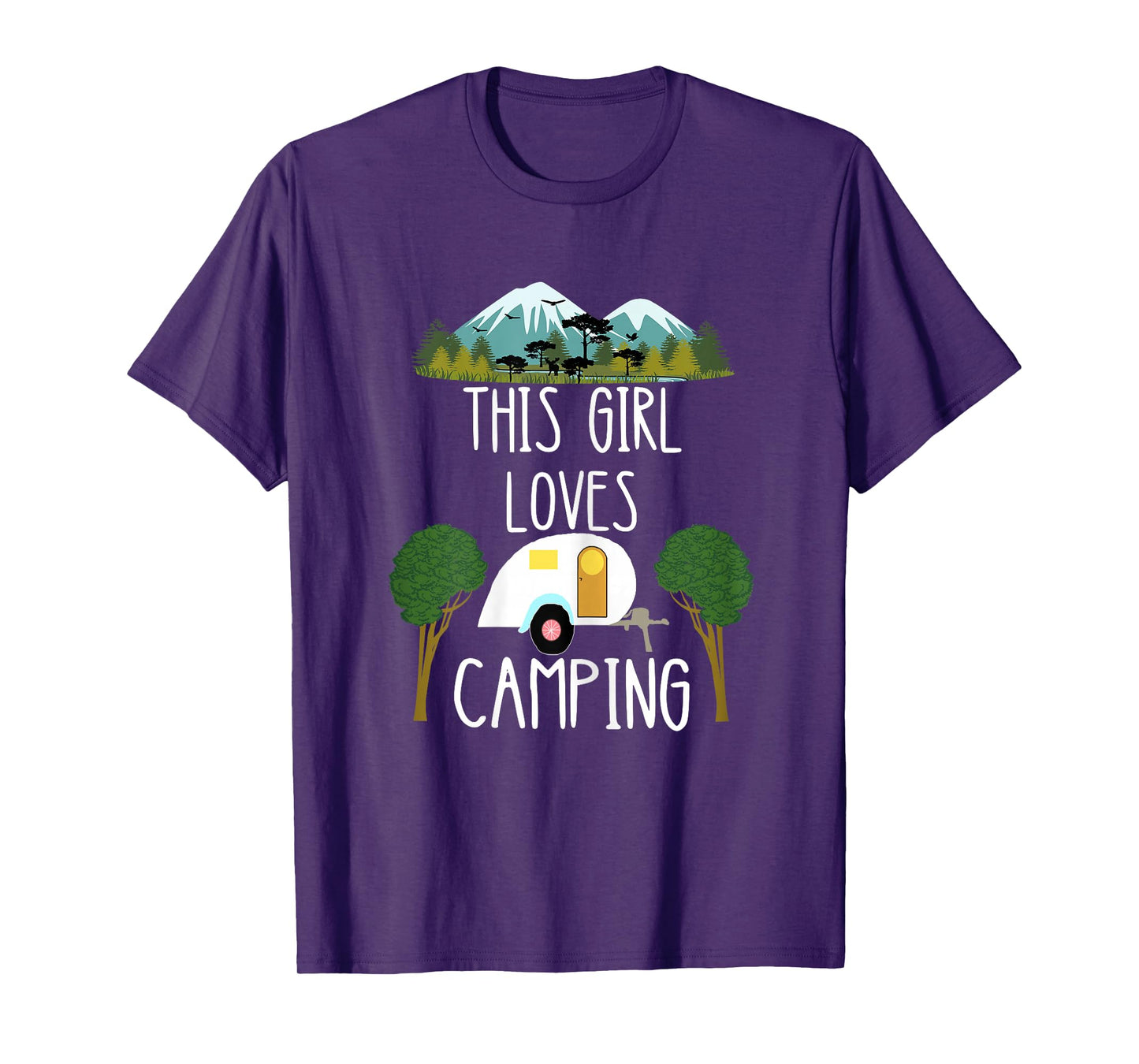 This Girl Loves Camping Caravan Camper Camping T-Shirt