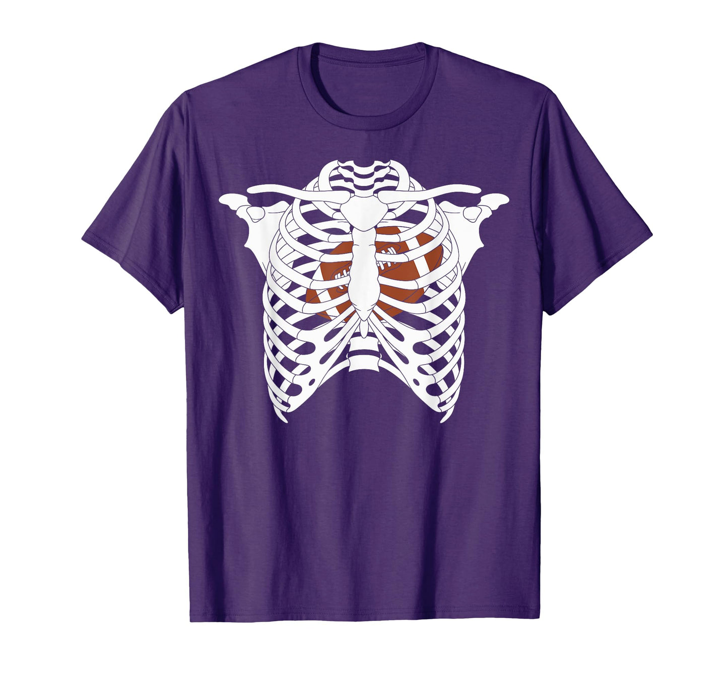 American Football Skeleton Halloween Costume Coach Player T-Shirt