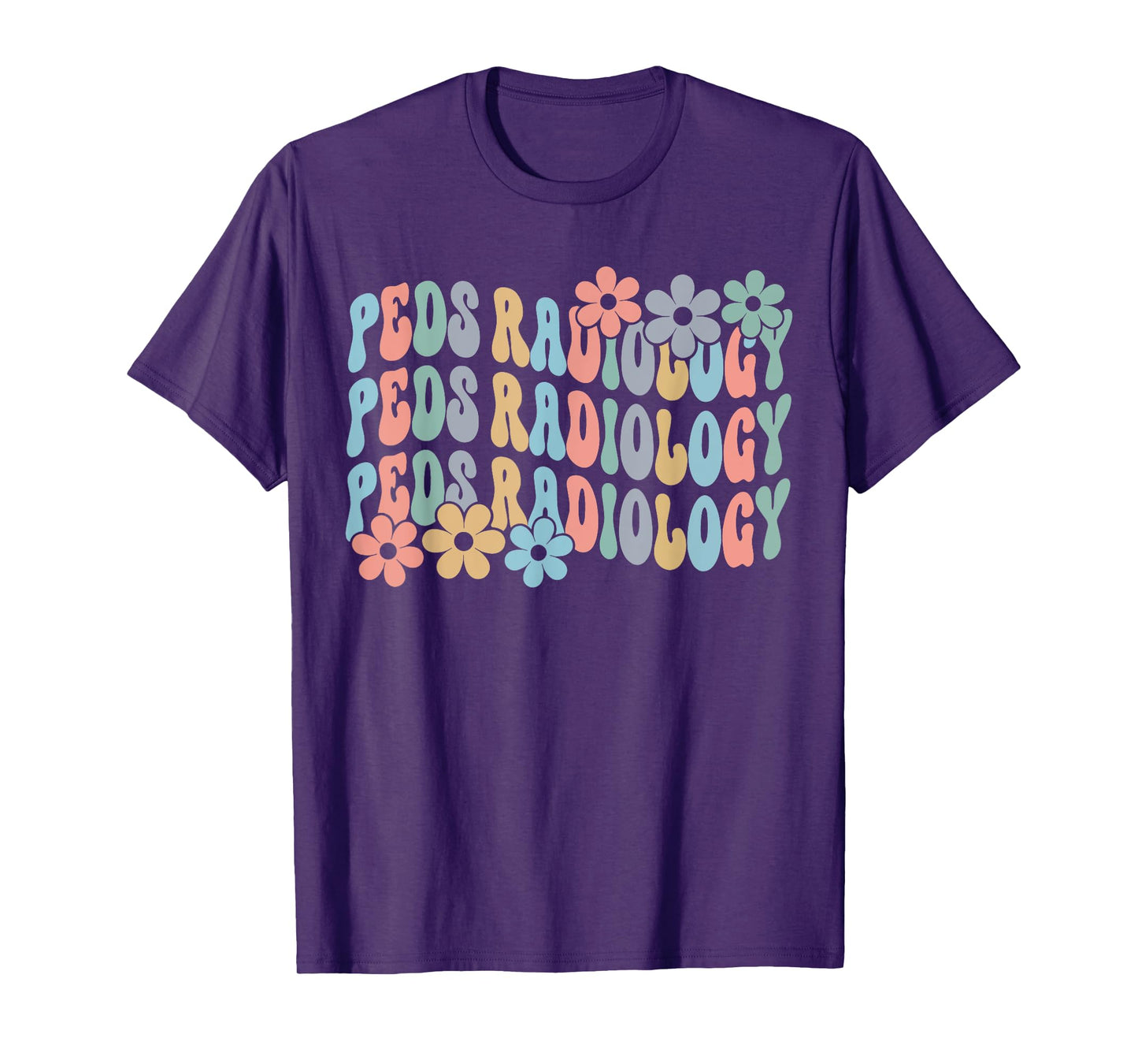 Retro Groovy PEDS Radiology Pediatric Radiologist Xray Tech T-Shirt
