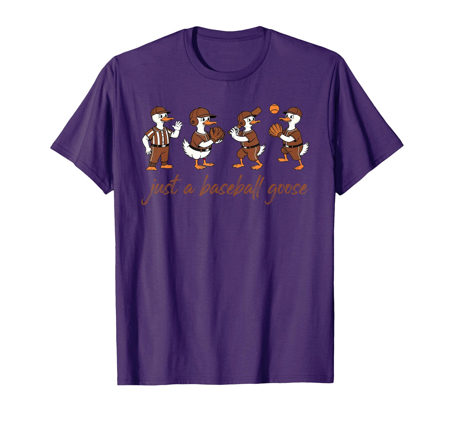 Just A Baseball Goose, Funny Game Day Goose, Football Animal T-Shirt