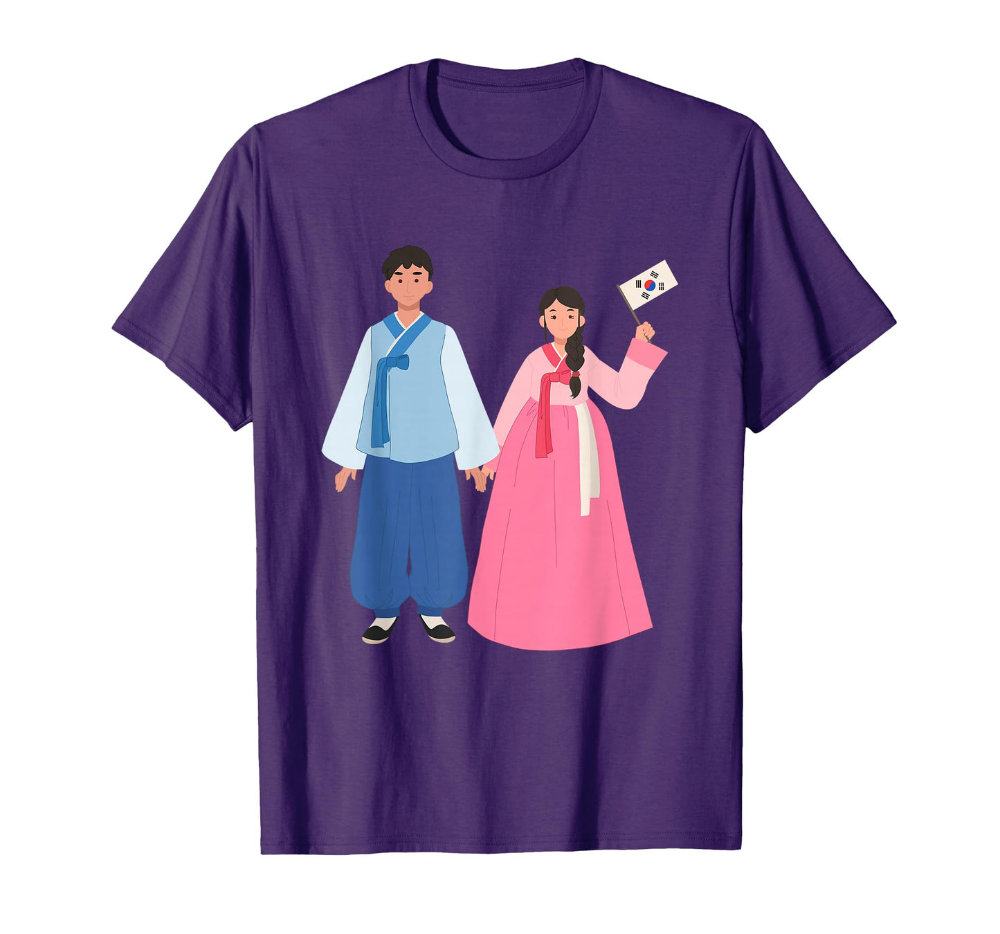 Korean K-Drama Hanbok man woman Chusok T-Shirt