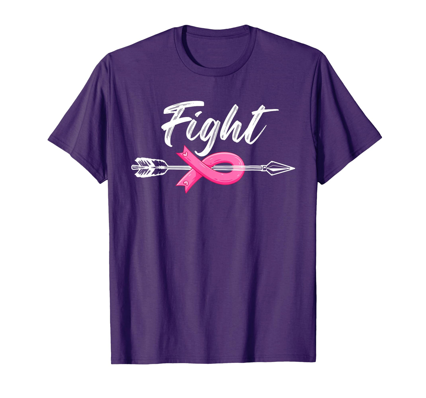 Fight Breast Survivor Breast Cancer Awarenes Pink Ribbon T-Shirt