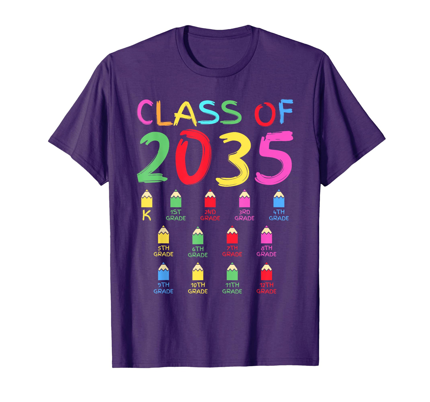 Class Of 2035 Senior Class 2035 Idea Graduation Grow With Me T-Shirt