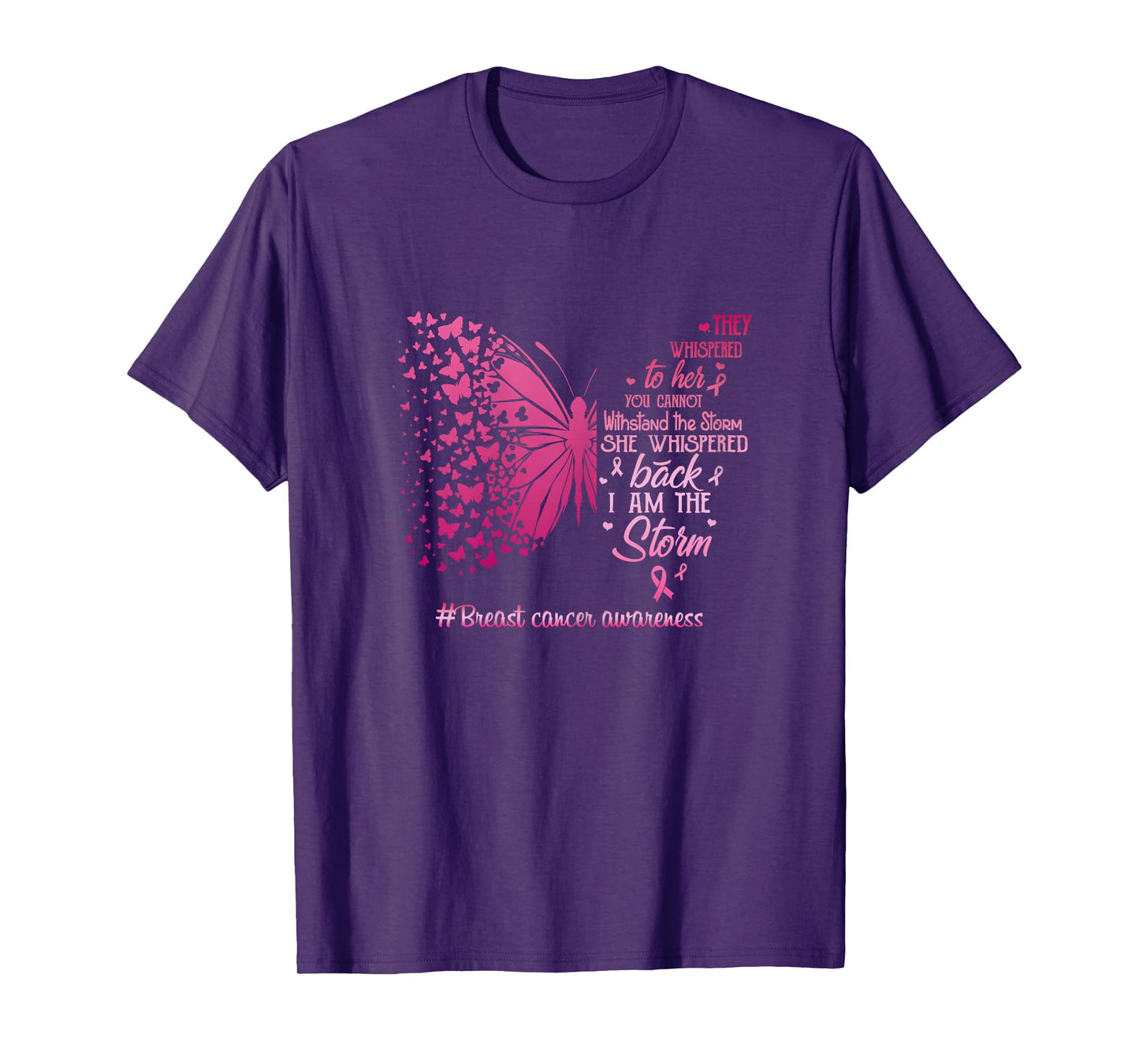 I am the storm Breast Cancer Awareness Butterfly T-Shirt