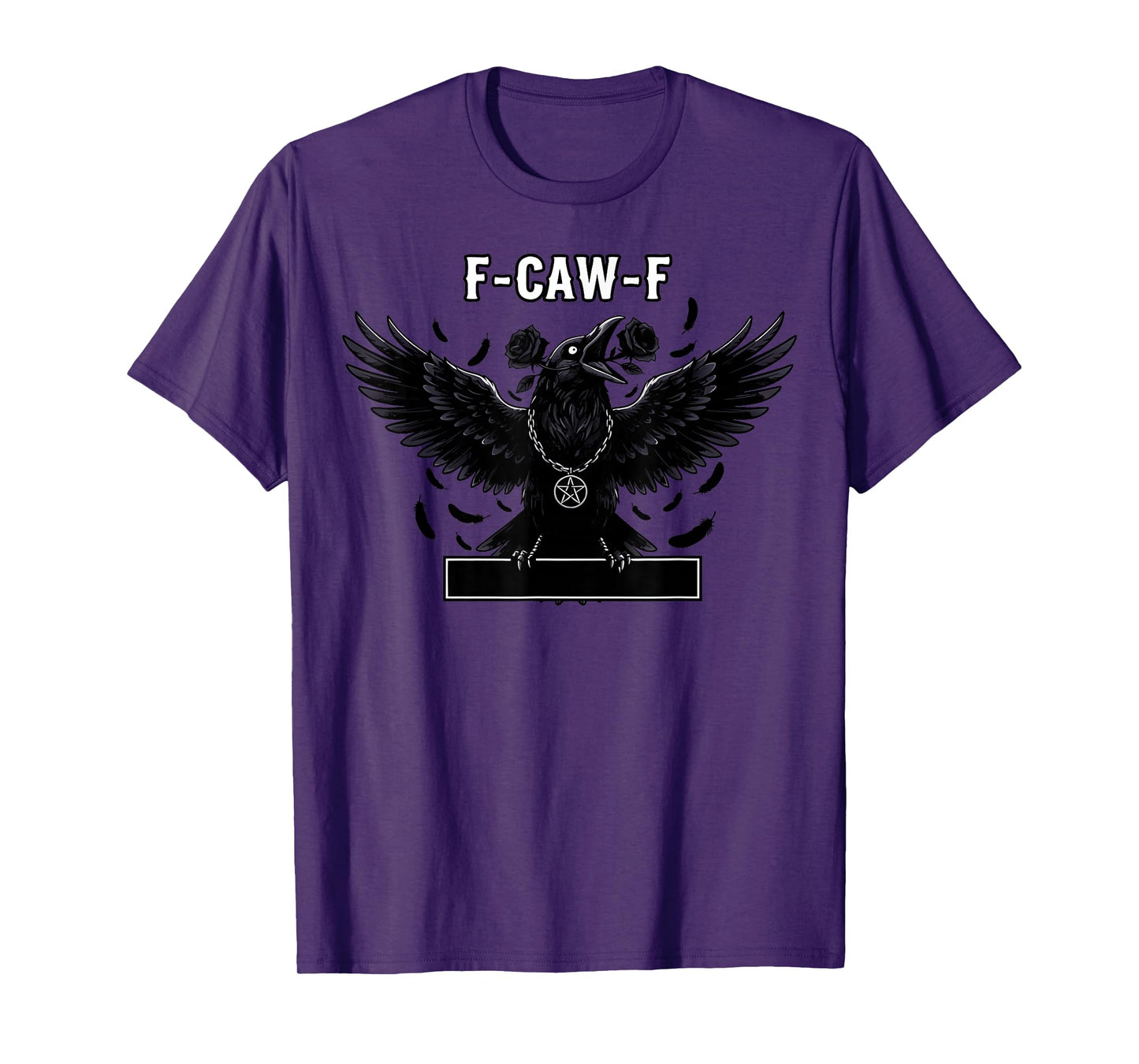 Halloween Scary Dark FCAWF Raven F-CAW-F Crow T-Shirt