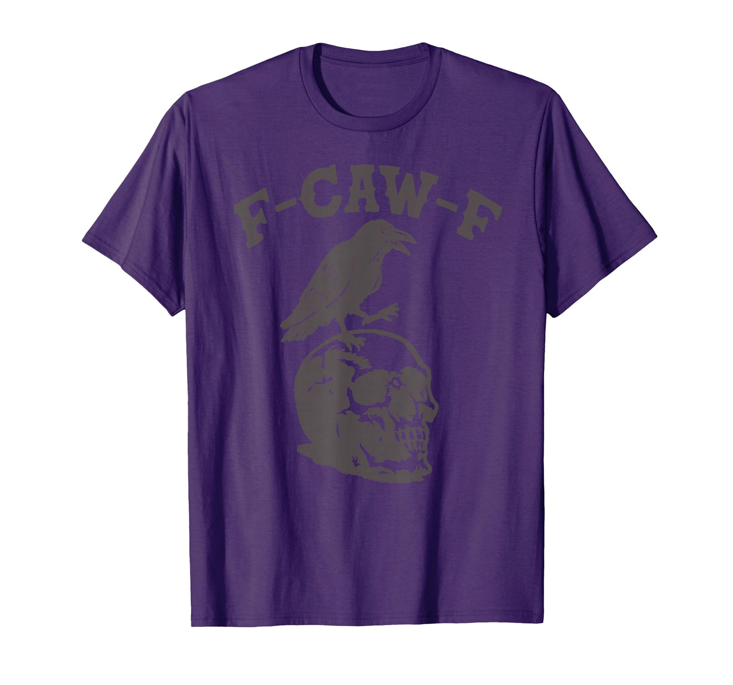 Halloween Crow F-Caw-F Caw Black Bird Joke Meme Women Men T-Shirt