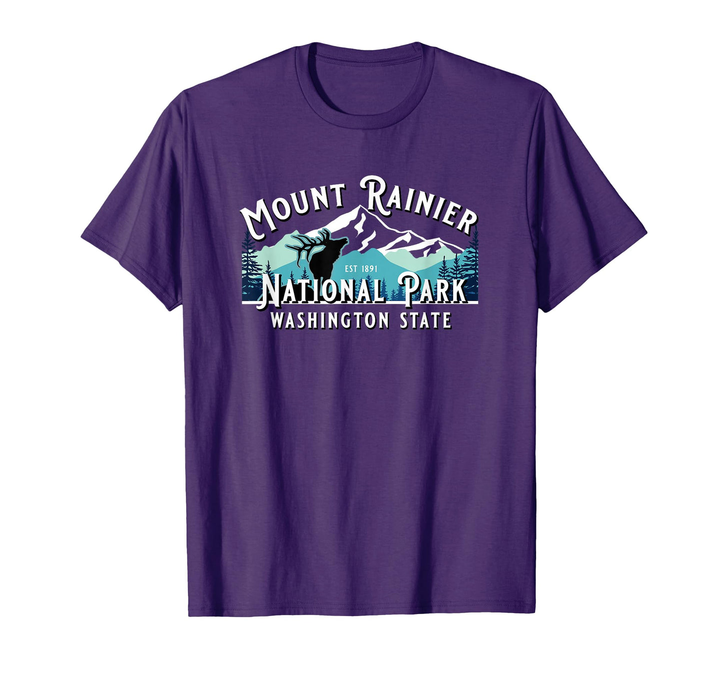 Vintage Mount Rainier National Park Washington Souvenir T-Shirt