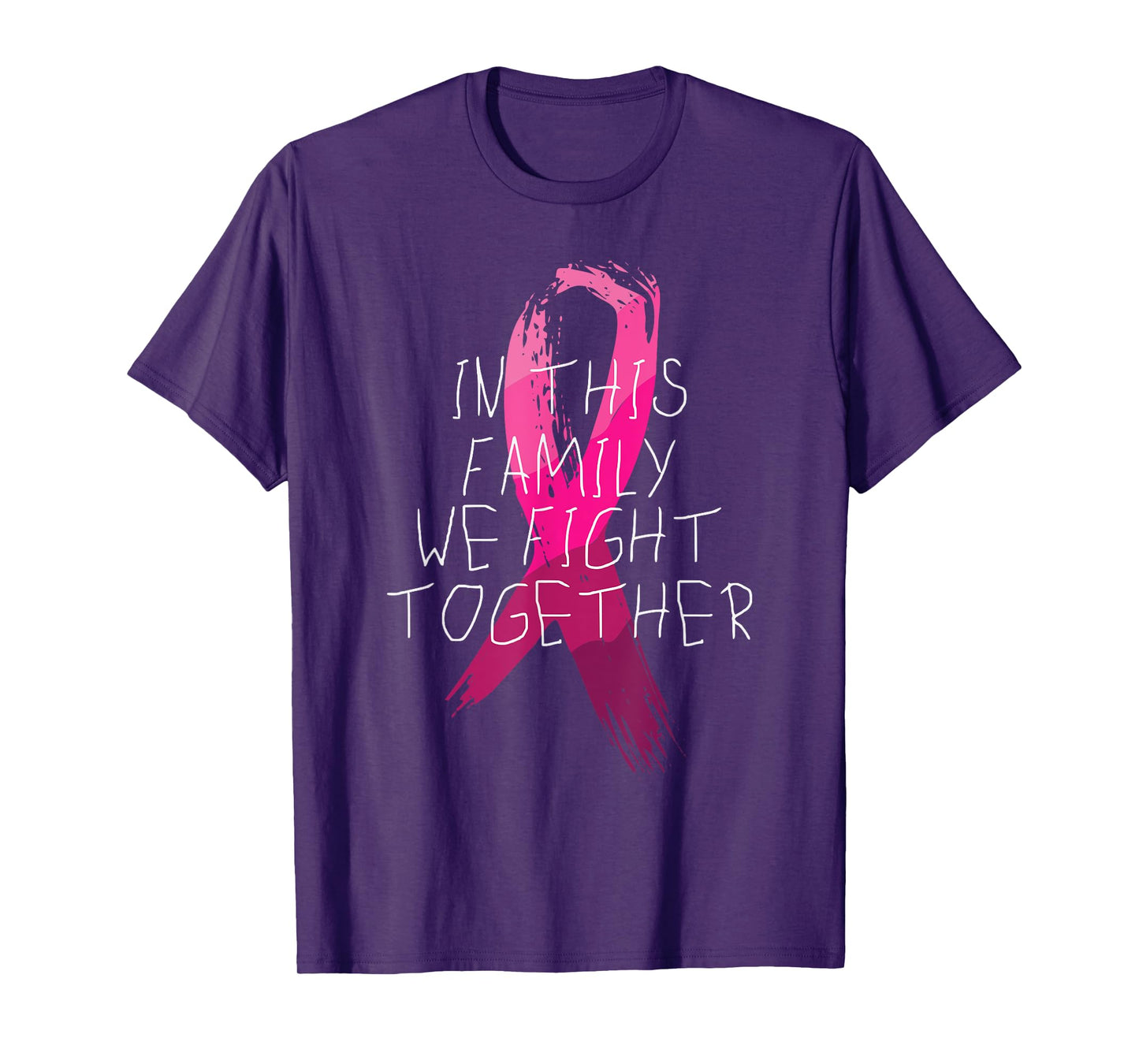 We Fight Together Breast Cancer Awareness Family Matching T-Shirt