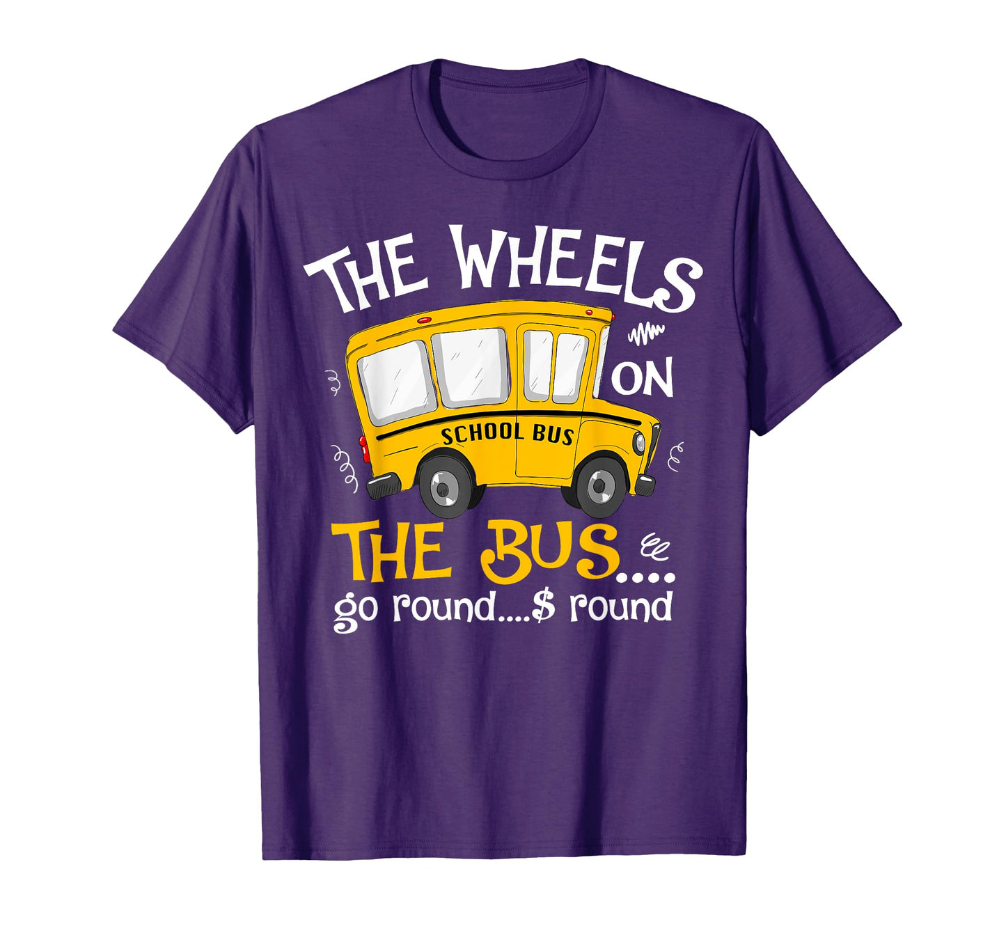 Back To School The Wheels On The Bus Toddler Kids T-Shirt