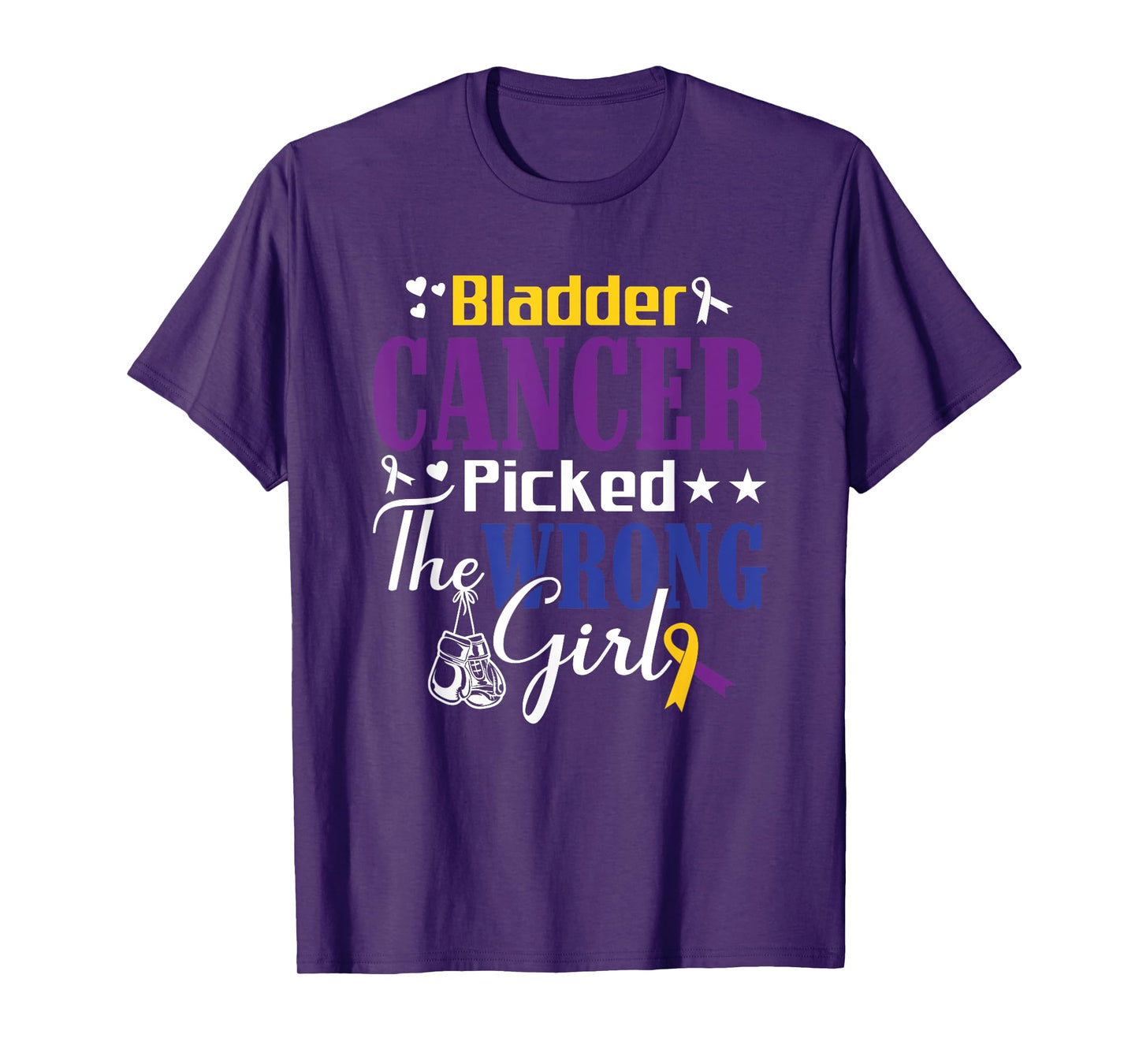 Bladder Cancer Picked The Wrong Girl Fighter Bladder Cancer T-Shirt