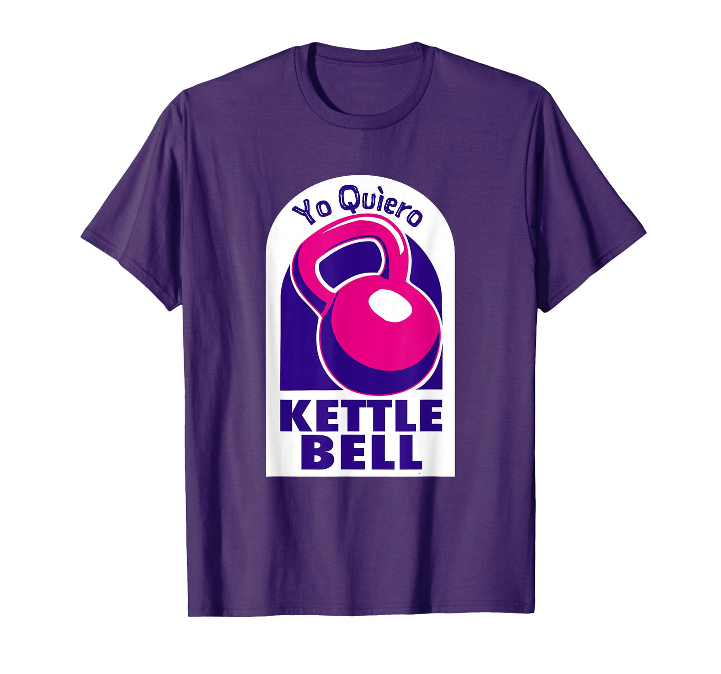 Kettlebell Workout Shirts and Tacos Kettlebell Yo Quiero Funny T-Shirt Black Small Classic Fit Short Sleeve Crew Neck T-Shirt