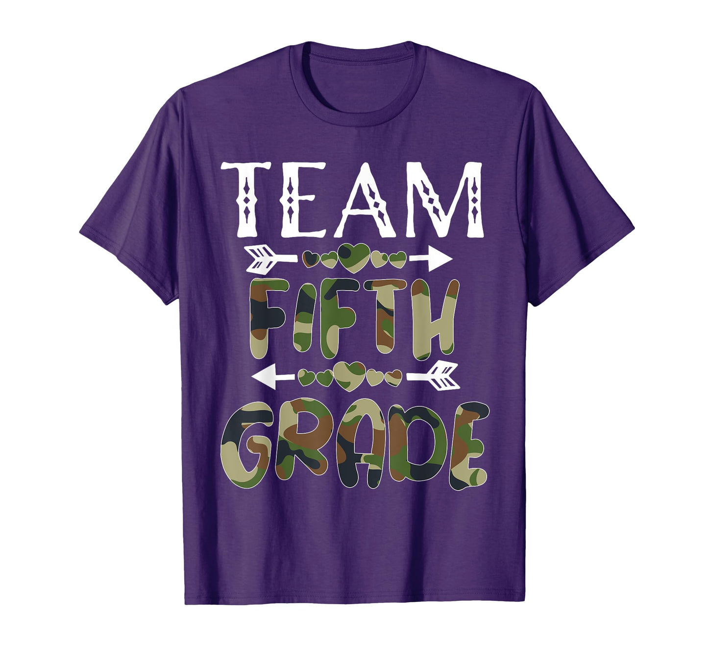 Team Fifth Grade Back To School 1st Day Camo Teachers T-Shirt
