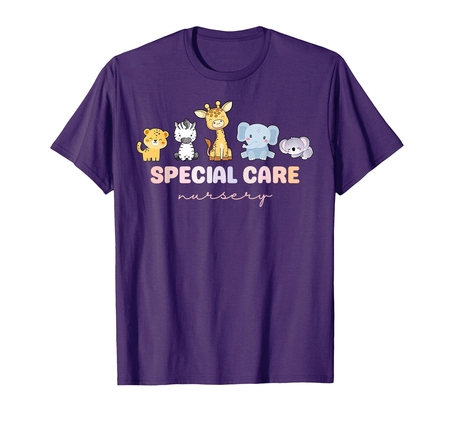 Cute Animal Special Care Nursery Surgical Care Nurse NICU T-Shirt