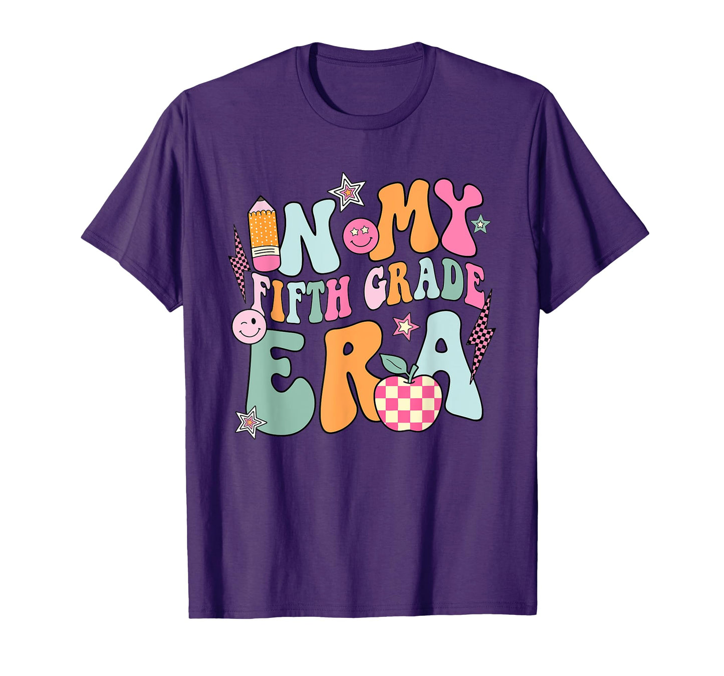 In My Fifth Grade Era Back To School Retro Groovy 5th Grade T-Shirt