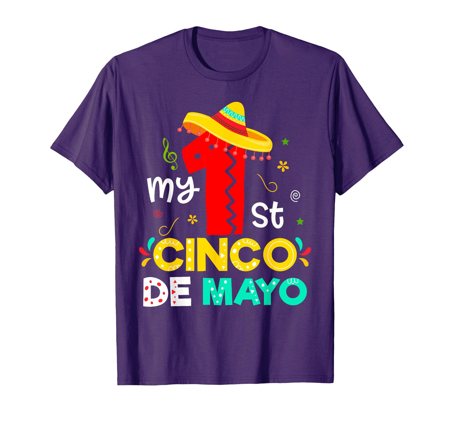 My 1st First Cinco De Mayo Fiesta Baby Boys Girls Toddlers T-Shirt