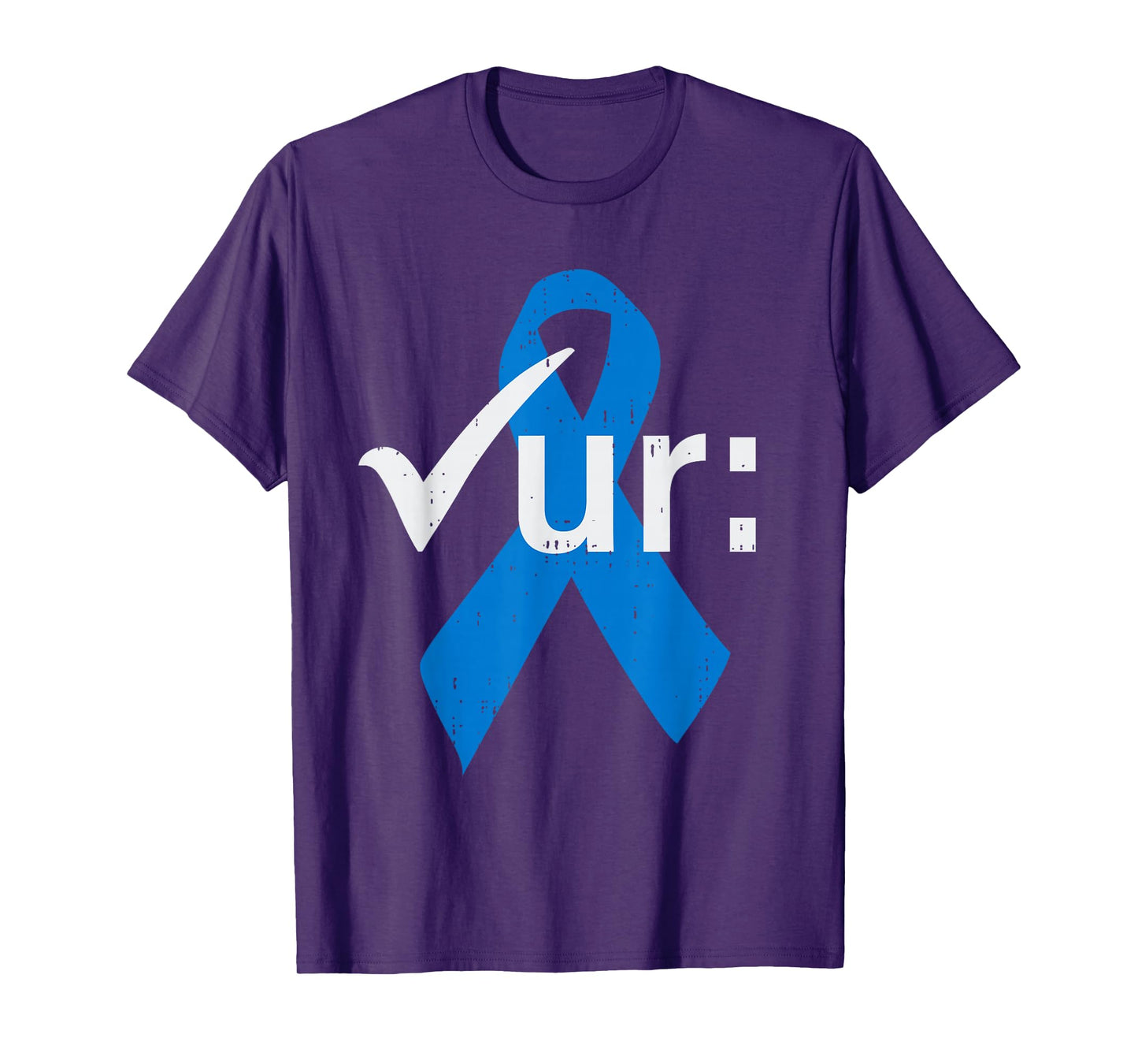 Colorectal Colon Cancer Awareness Blue Ribbon Colonoscopy T-Shirt