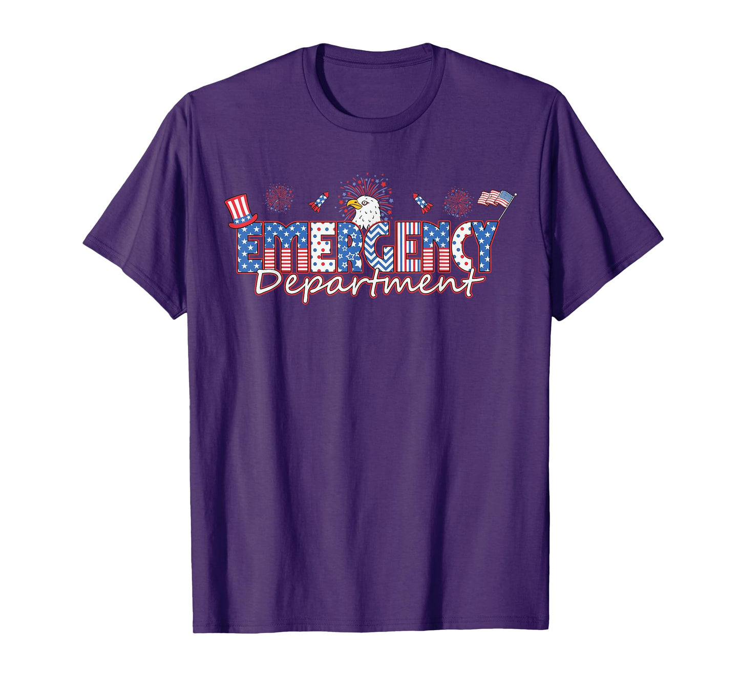 Emergency Department 4th of July USA Emergency Room Nurse T-Shirt