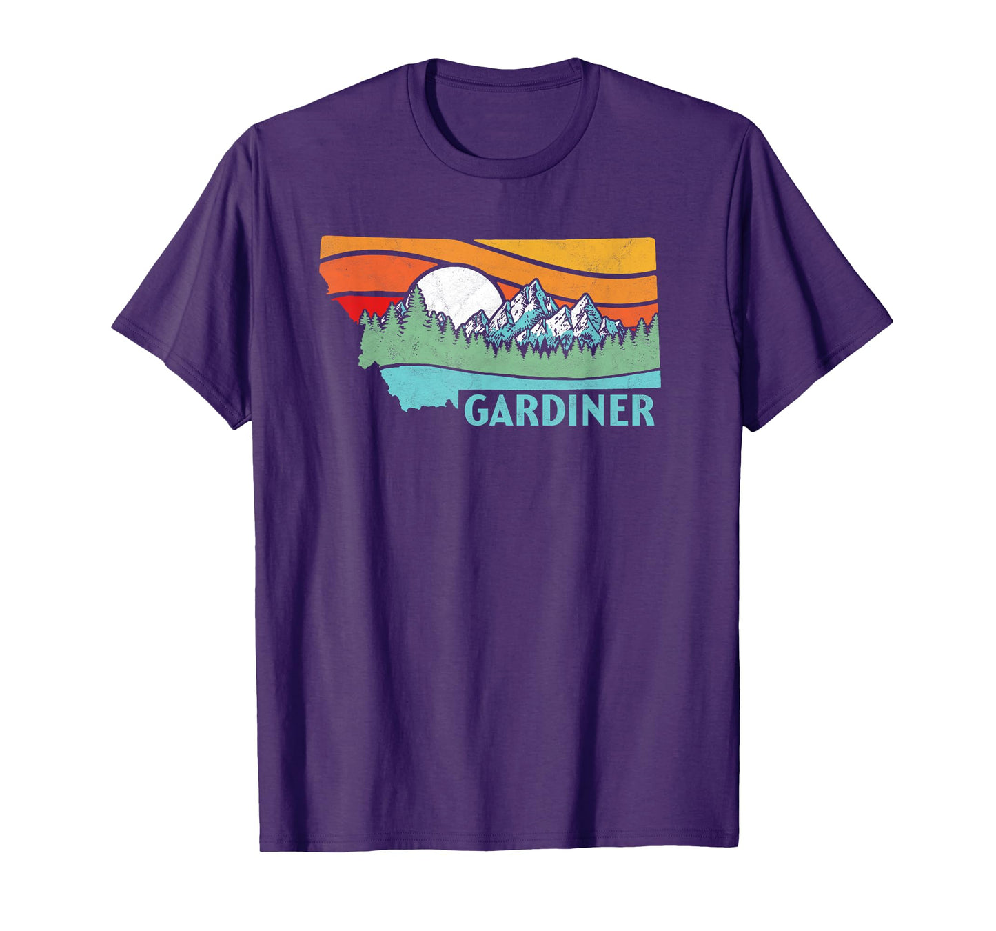 Gardiner Montana Outdoors Retro Mountains & Nature T-Shirt T-Shirt