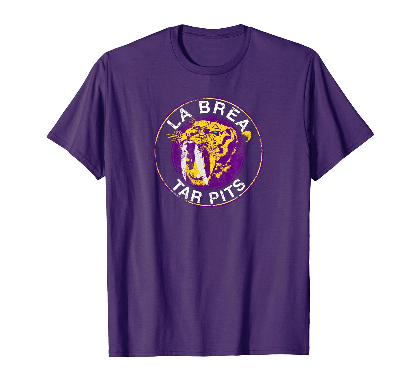 Saber-Tooth Tiger La Brea Tar Pits California T Shirt T-Shirt