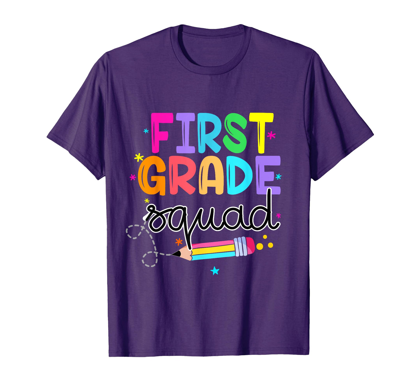 1st First Grade Squad Student Teacher Back To School T-Shirt