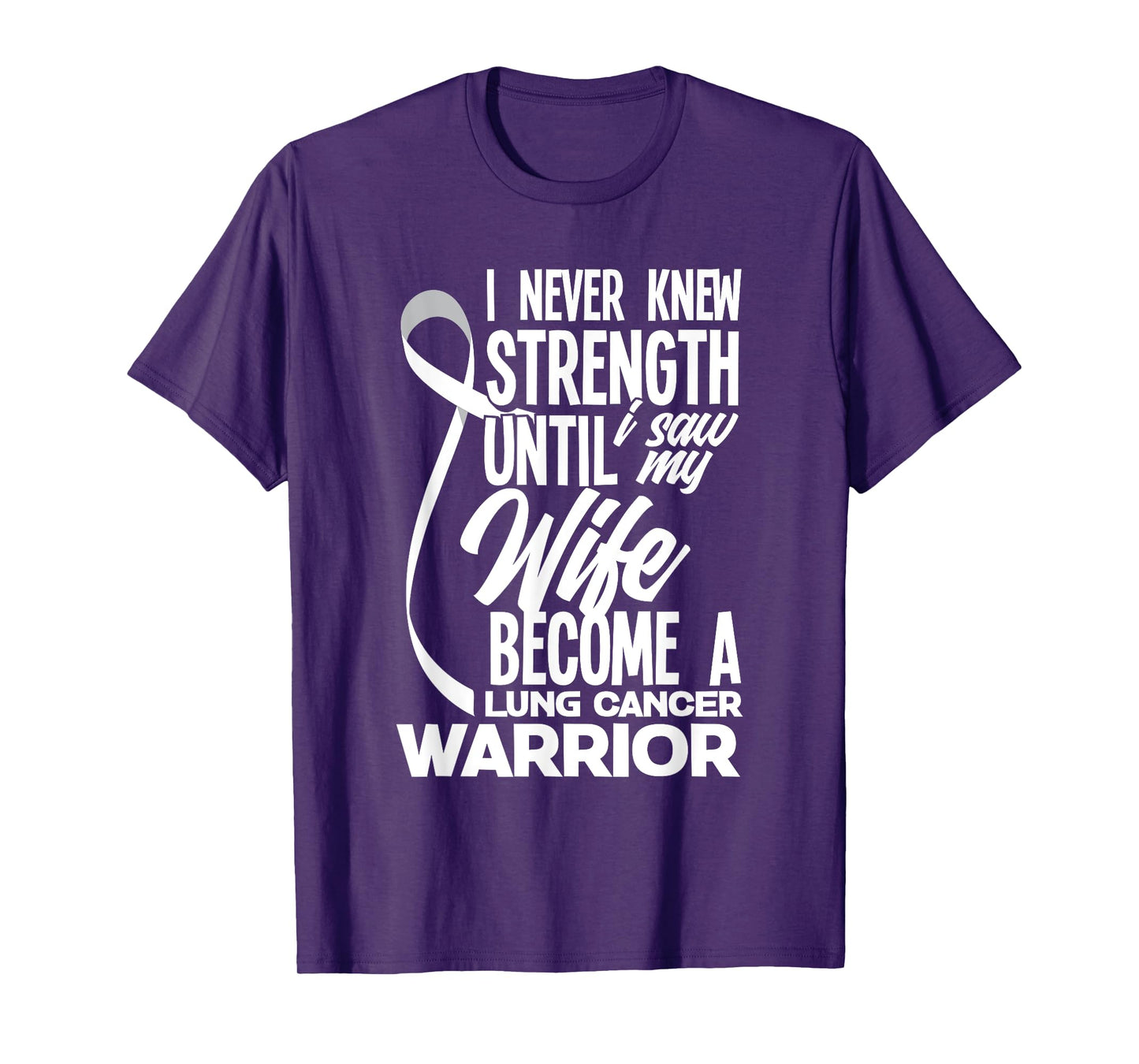 Proud Husband Of A Lung Cancer Warrior Wife Lung Cancer T-Shirt