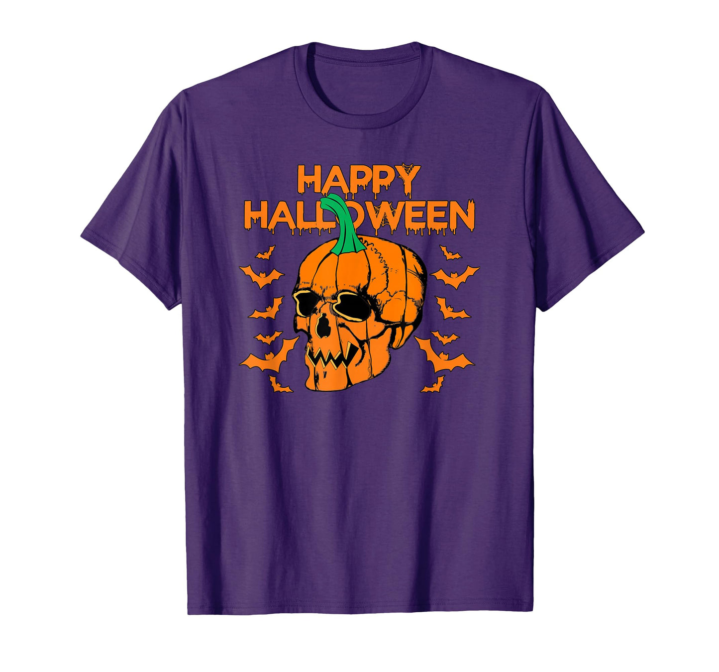 Halloween Skull Pumpkin I Scary Horror Halloween T-Shirt