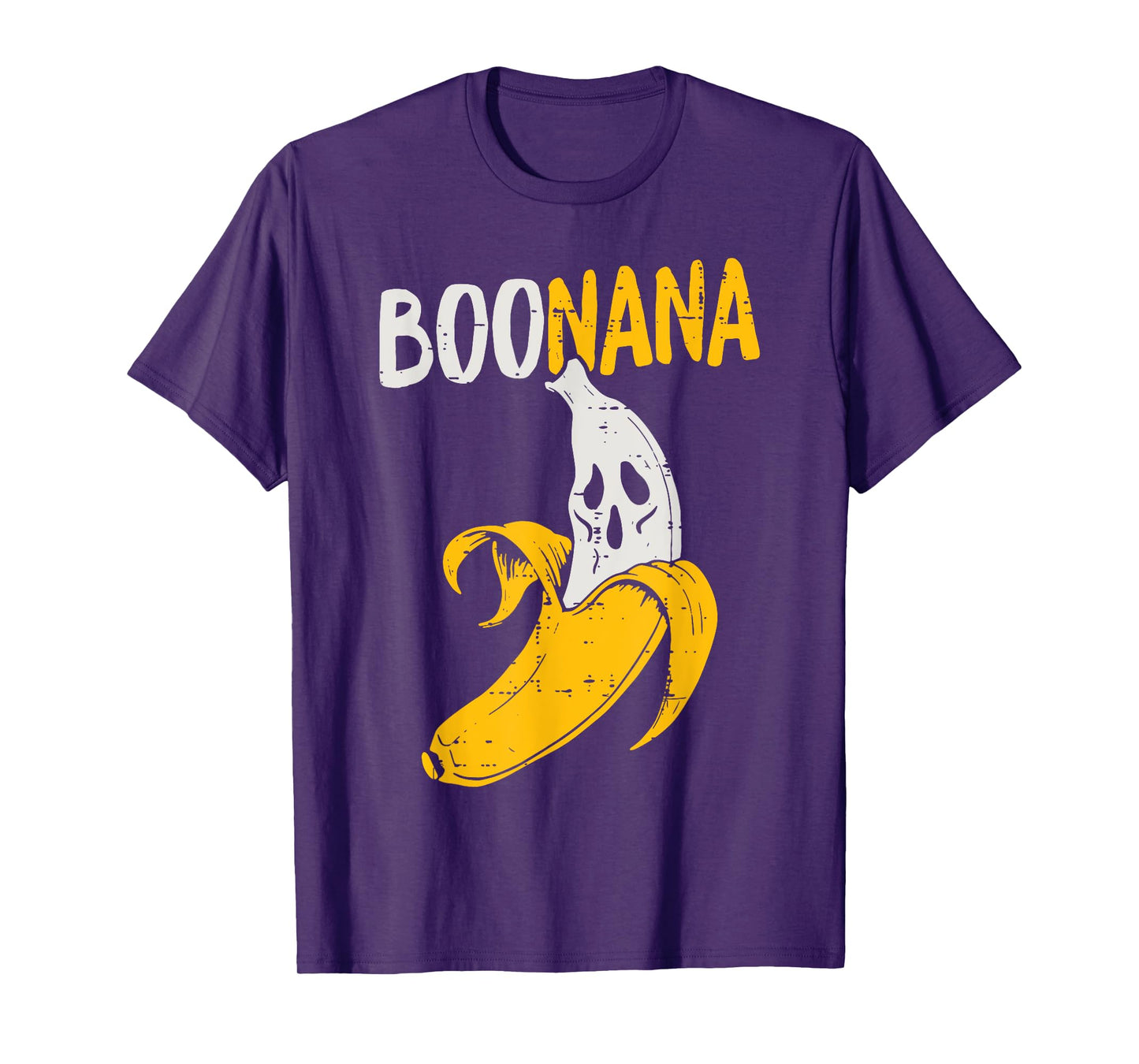 Cute Ghost Banana Halloween Costume Funny Kids Women Boonana T-Shirt