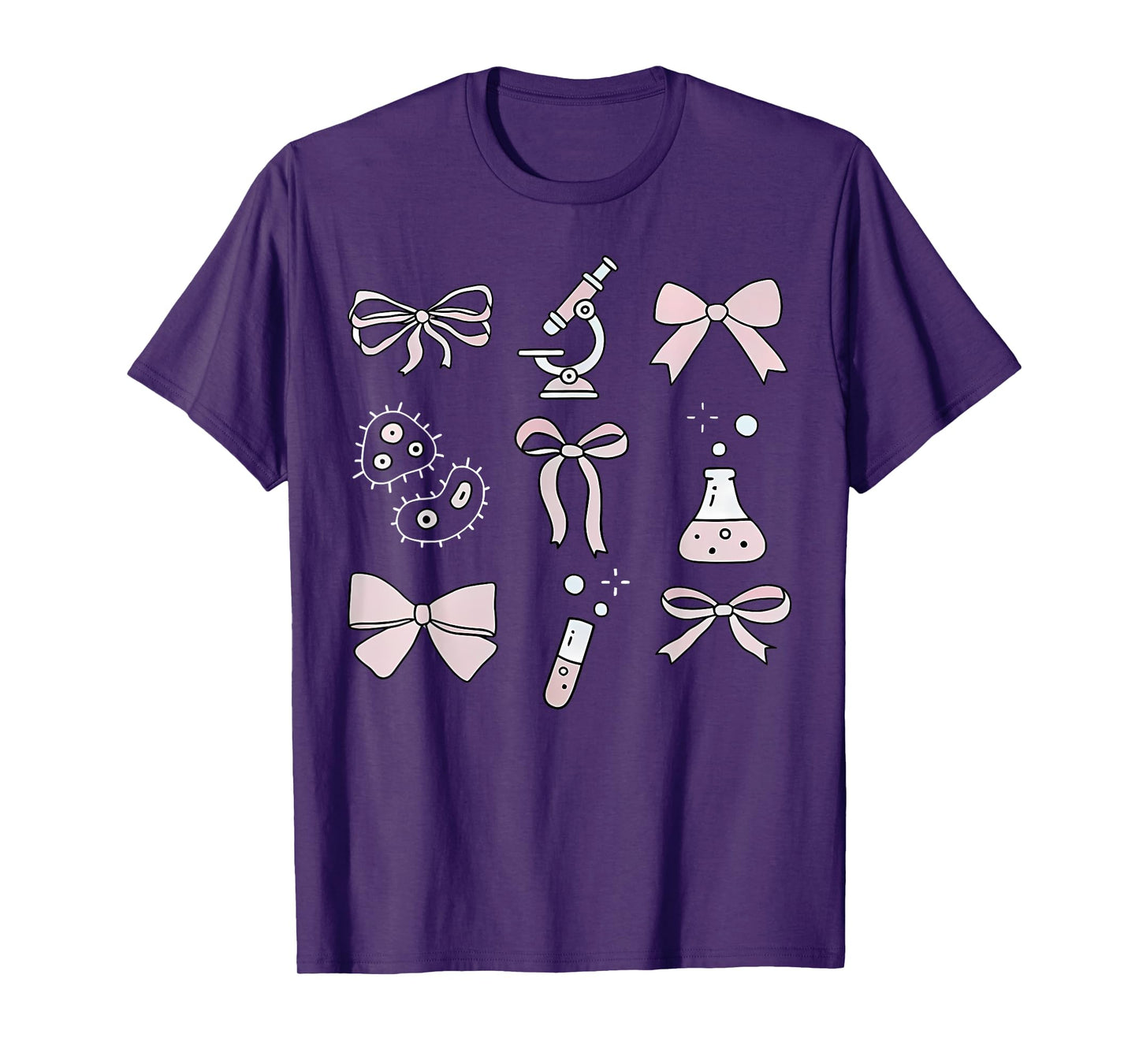 Lab Tech Coquette Bow Laboratory Technician Technologist T-Shirt