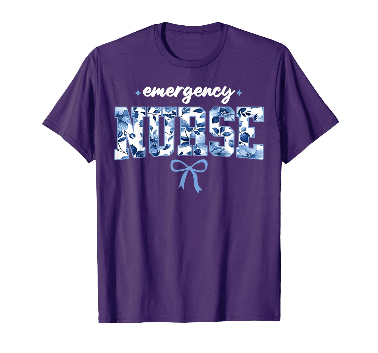 Emergency Department Nurse Er Nurse Room Tech Women Floral T-Shirt