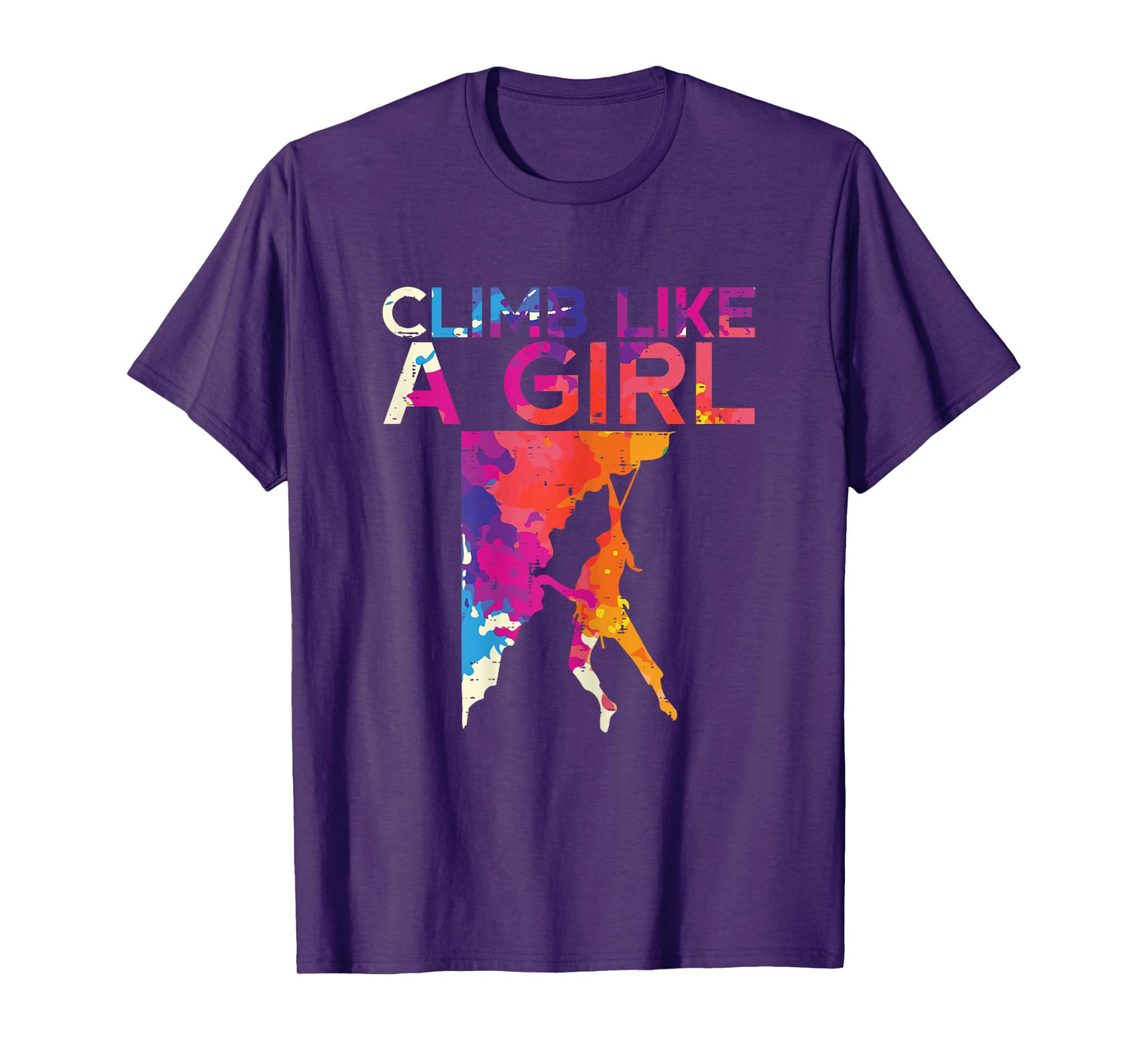 Climb Like A Girl Rock Climber Bouldering Women Girls Kids T-Shirt