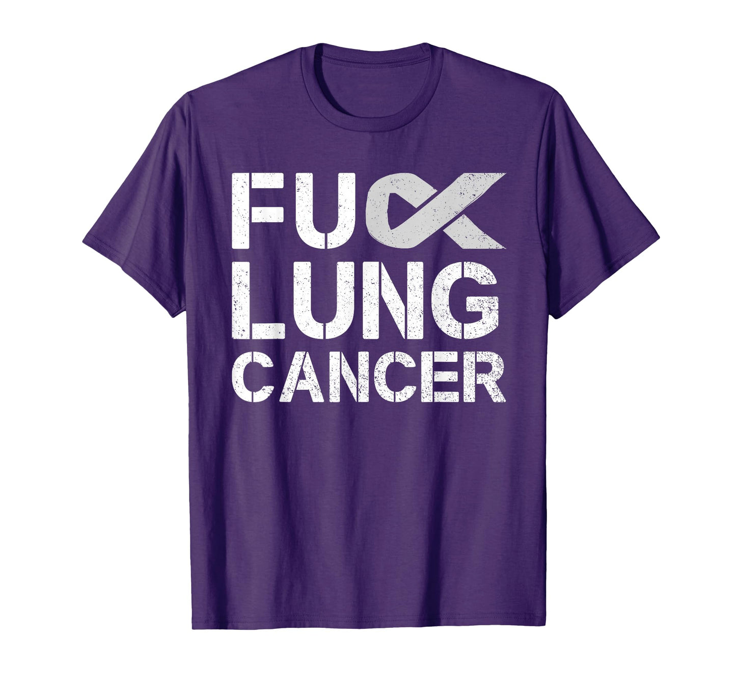 Fuck Lung Cancer Awareness Month Support Ribbon Warrior T-Shirt