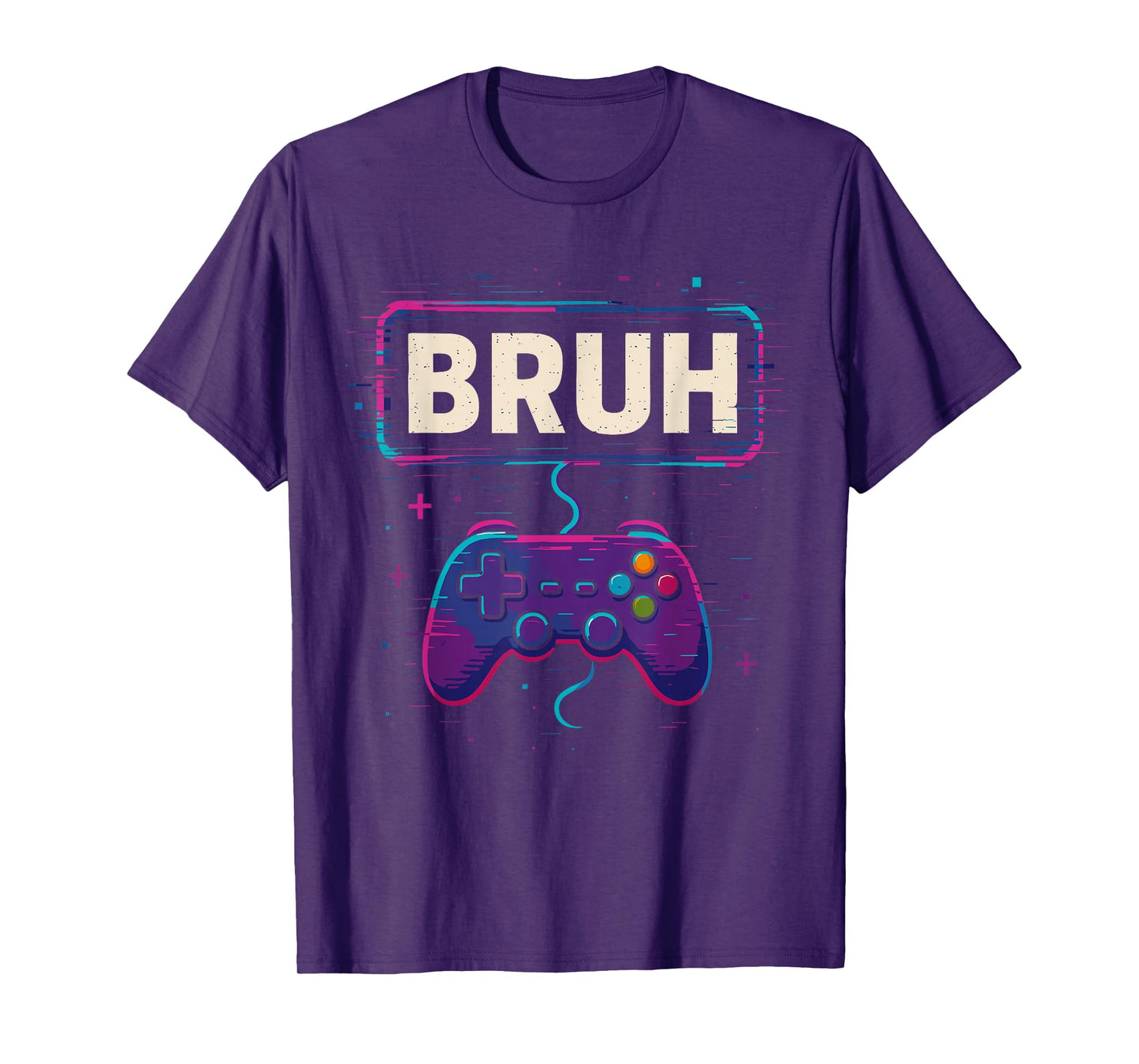 Halloween Video Game Costume Men Boys, Bruh Skeleton Gamer T-Shirt