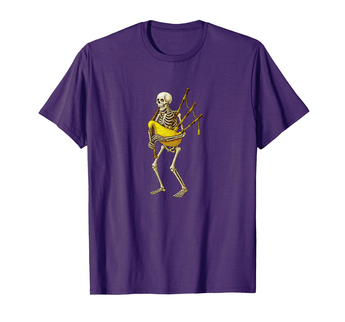 Skeleton Playing Bagpipes Bagpipe - Marching Band Orchestra T-Shirt