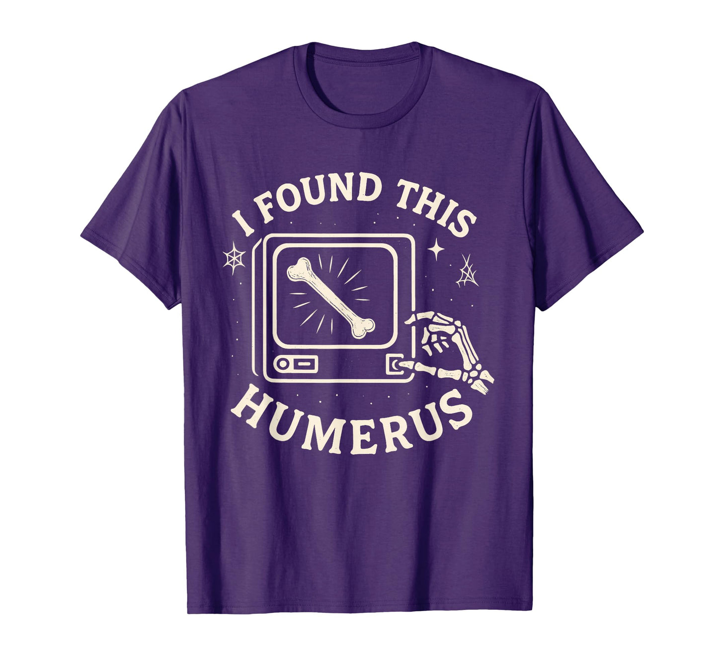 I Found This Humerus Skeleton Halloween Costume Funny Skull T-Shirt