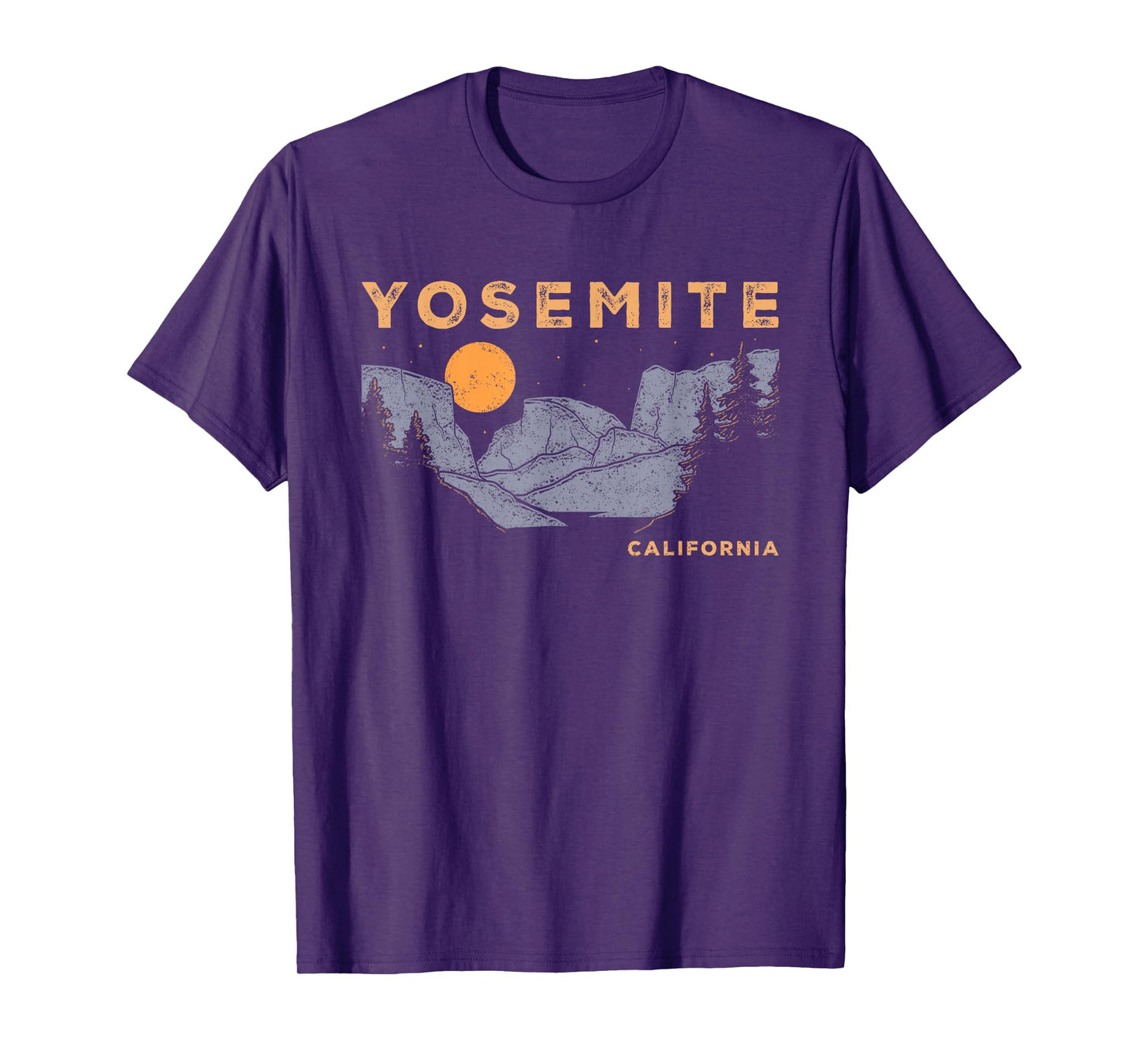 Retro Yosemite Half-Dome National Park Vintage Womens Mens T-Shirt