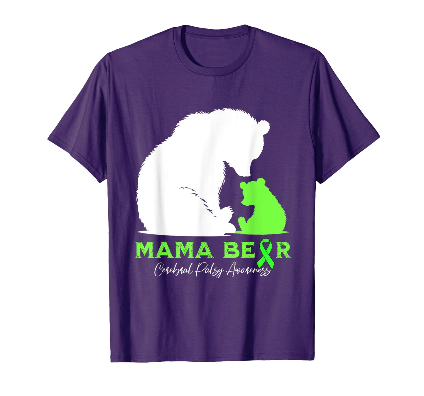 Mama-Bear Cerebral Palsy Warrior Cp Awareness T-Shirt